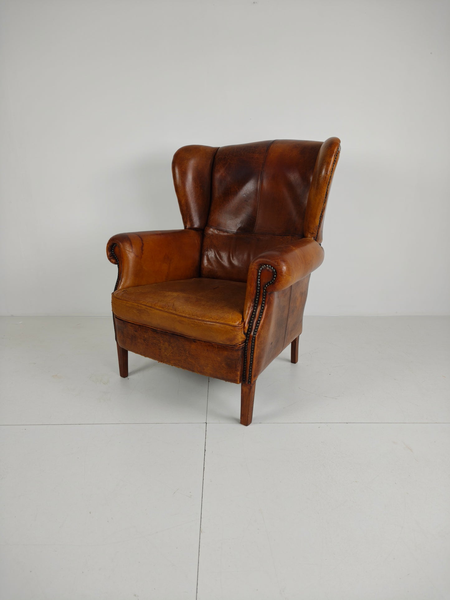 Extra Large Sheepskin Wingback Armchair