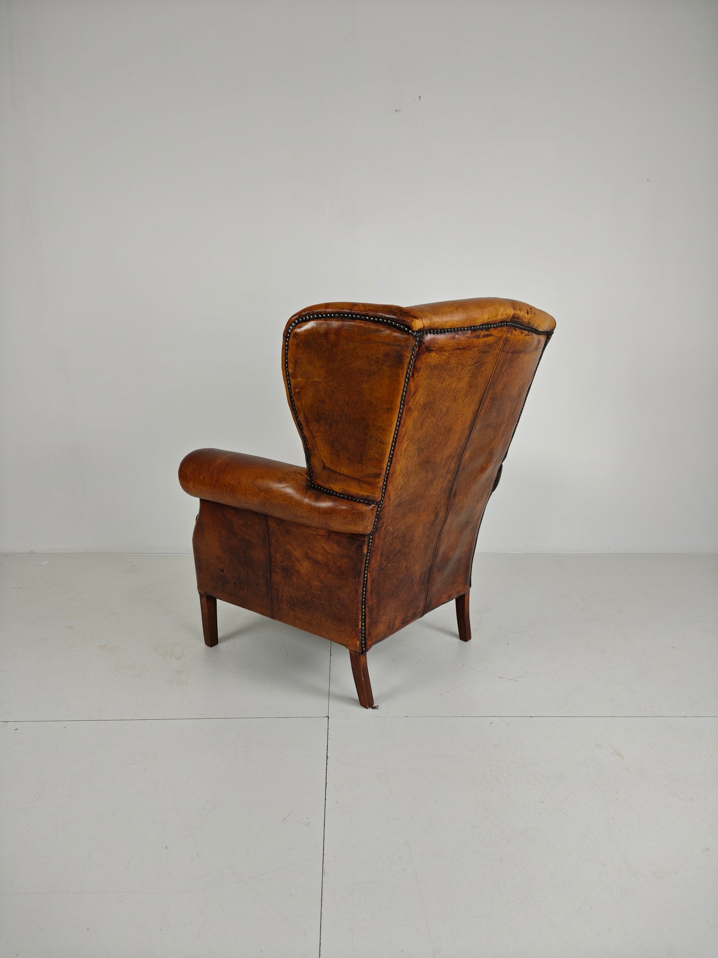 Extra Large Sheepskin Wingback Armchair