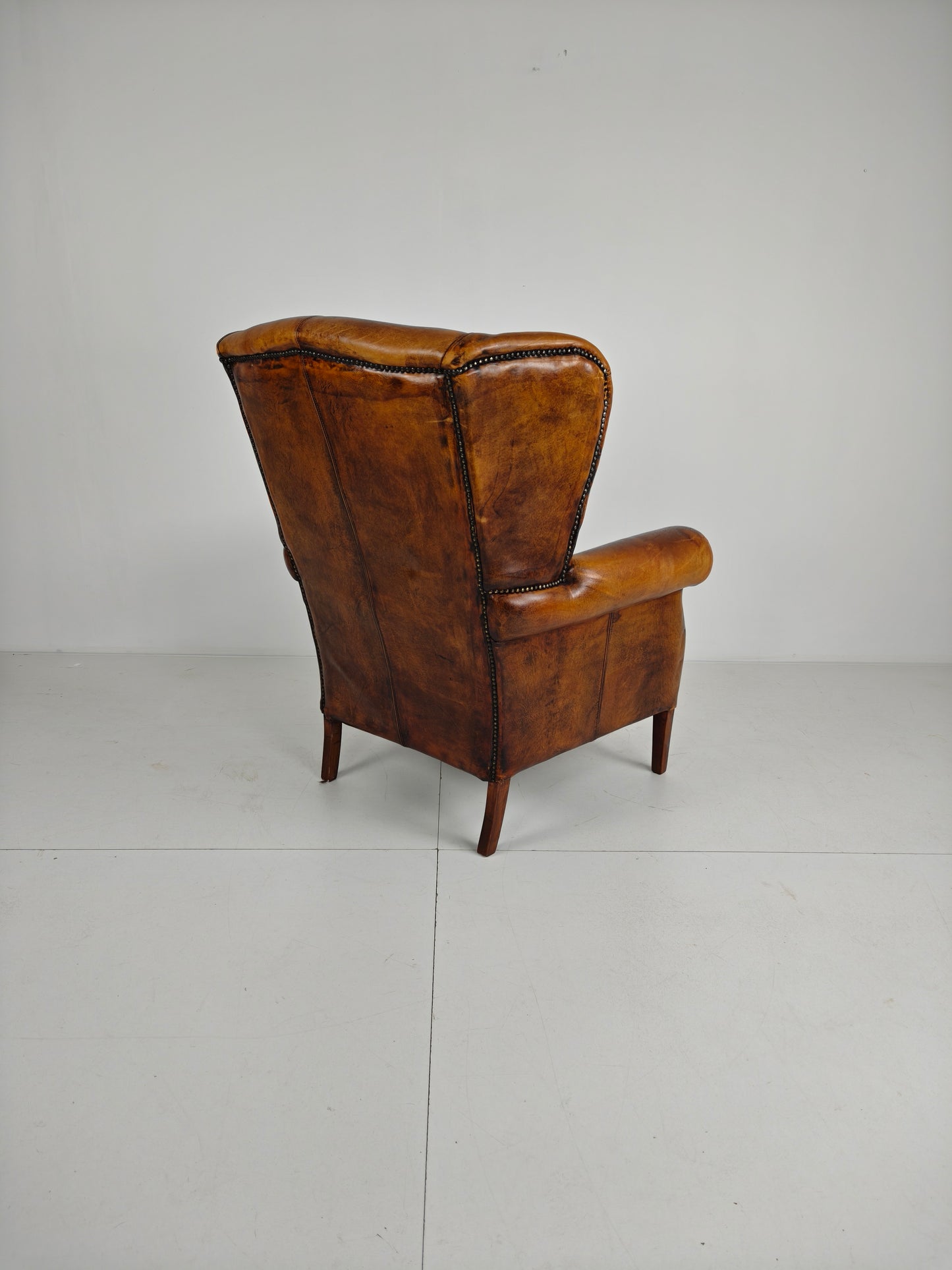 Extra Large Sheepskin Wingback Armchair