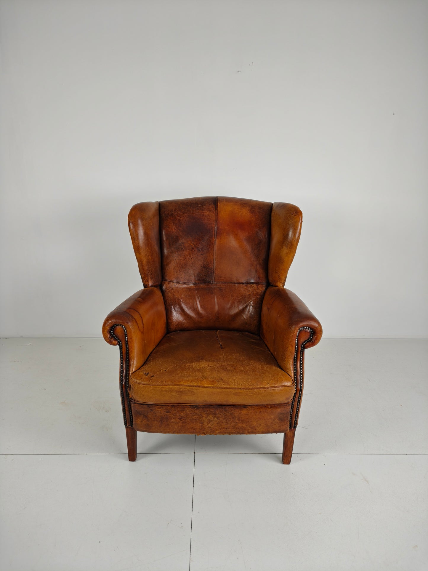 Extra Large Sheepskin Wingback Armchair