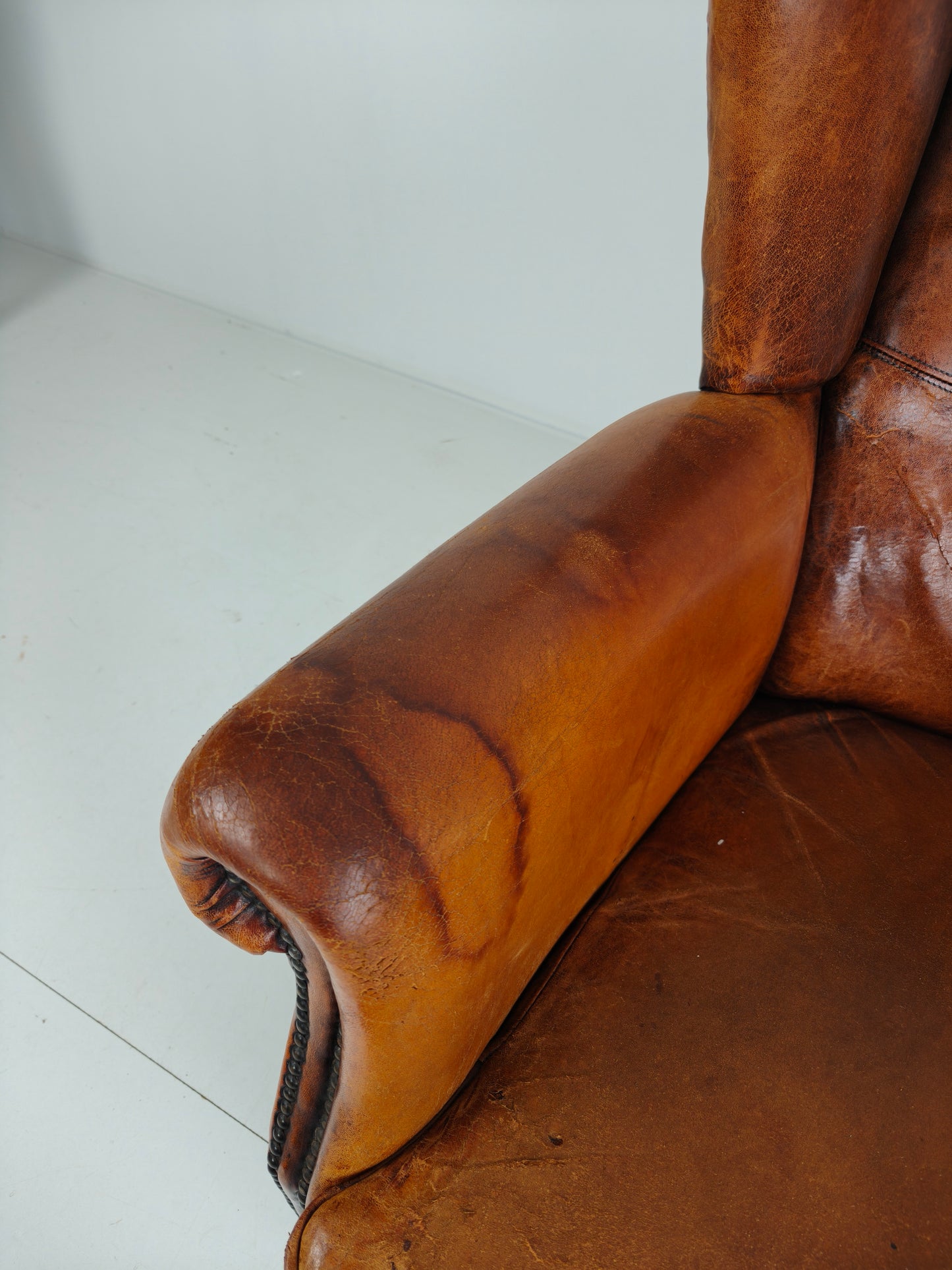 Extra Large Sheepskin Wingback Armchair