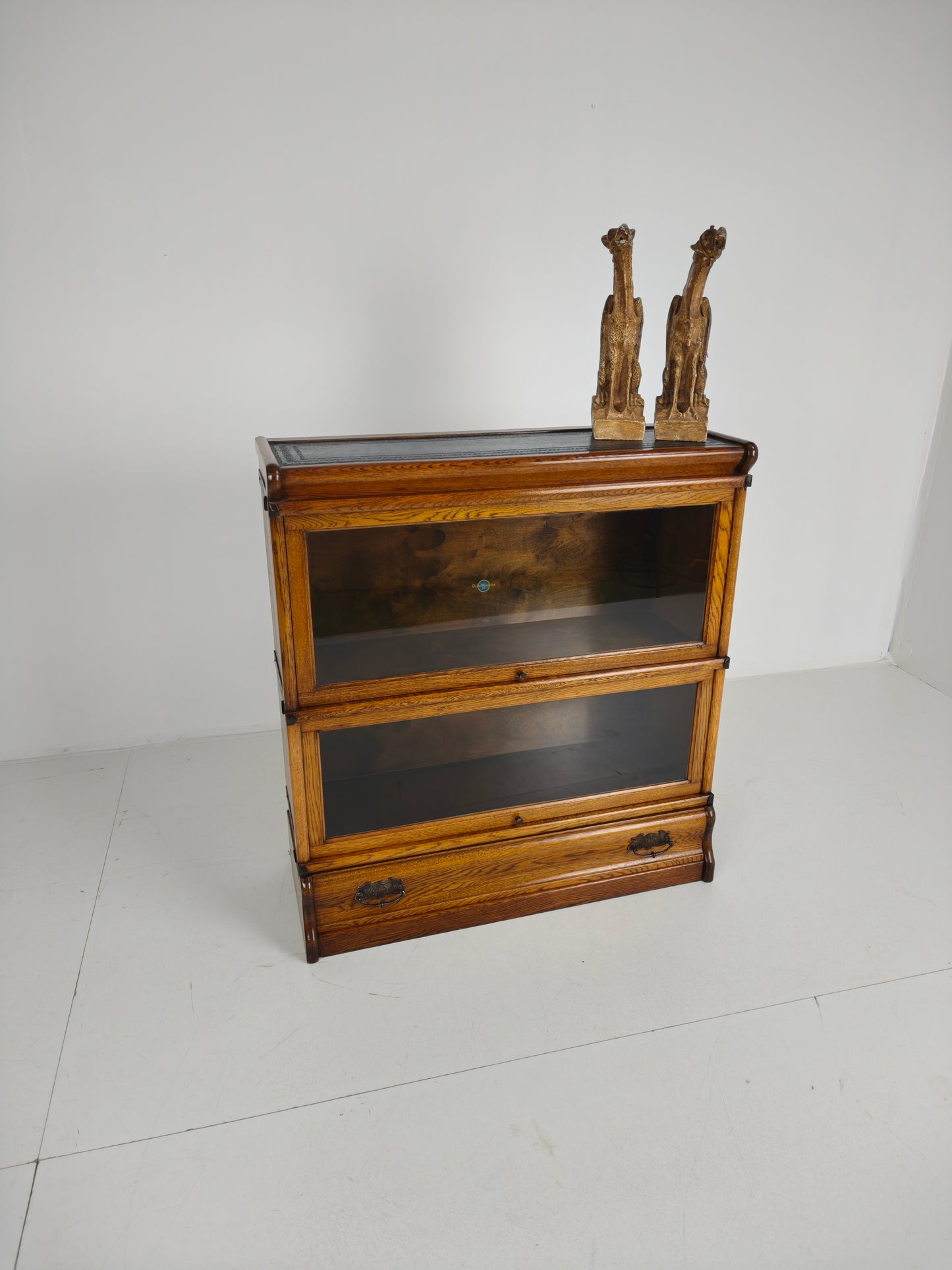 Antique Mahogany Globe-Wernicke Bookcase