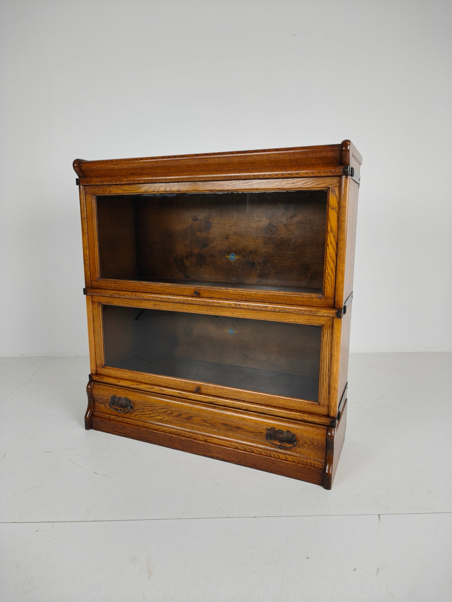 Antique Mahogany Globe-Wernicke Bookcase