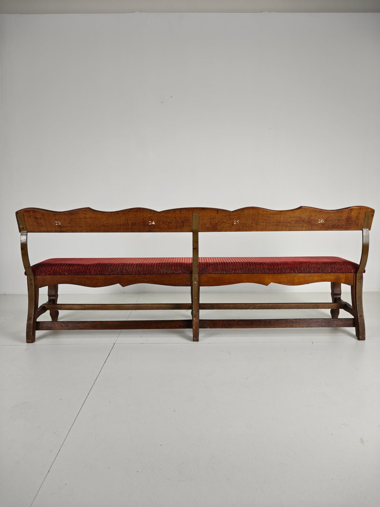 Unique Early 20th Century Oak Hall / Dining Bench