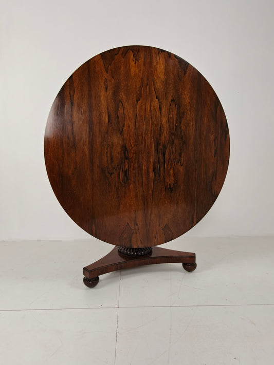 Fine Quality 19th Century William IV Rosewood Breakfast Tilt-Top Table – c.1820