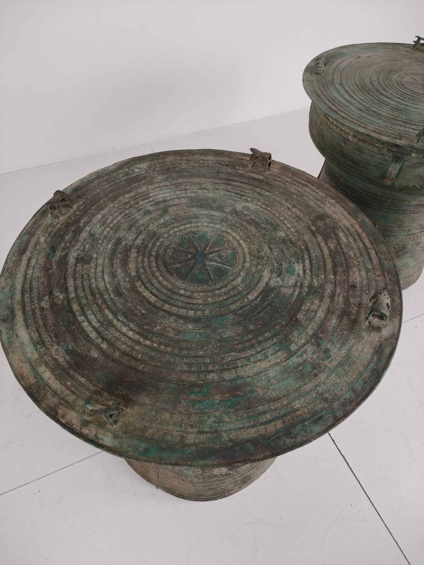 Large Southeast Asian Bronze Rain Drum (Sold Individually)