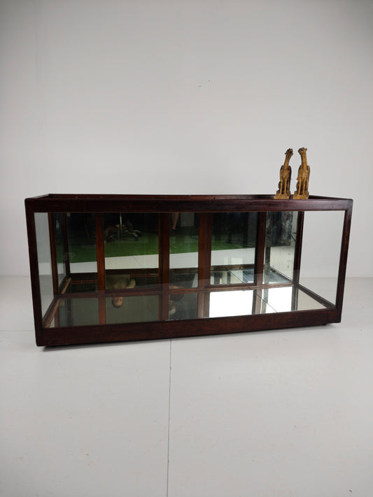 Antique English Shop Counter with Mirror – Circa 1920