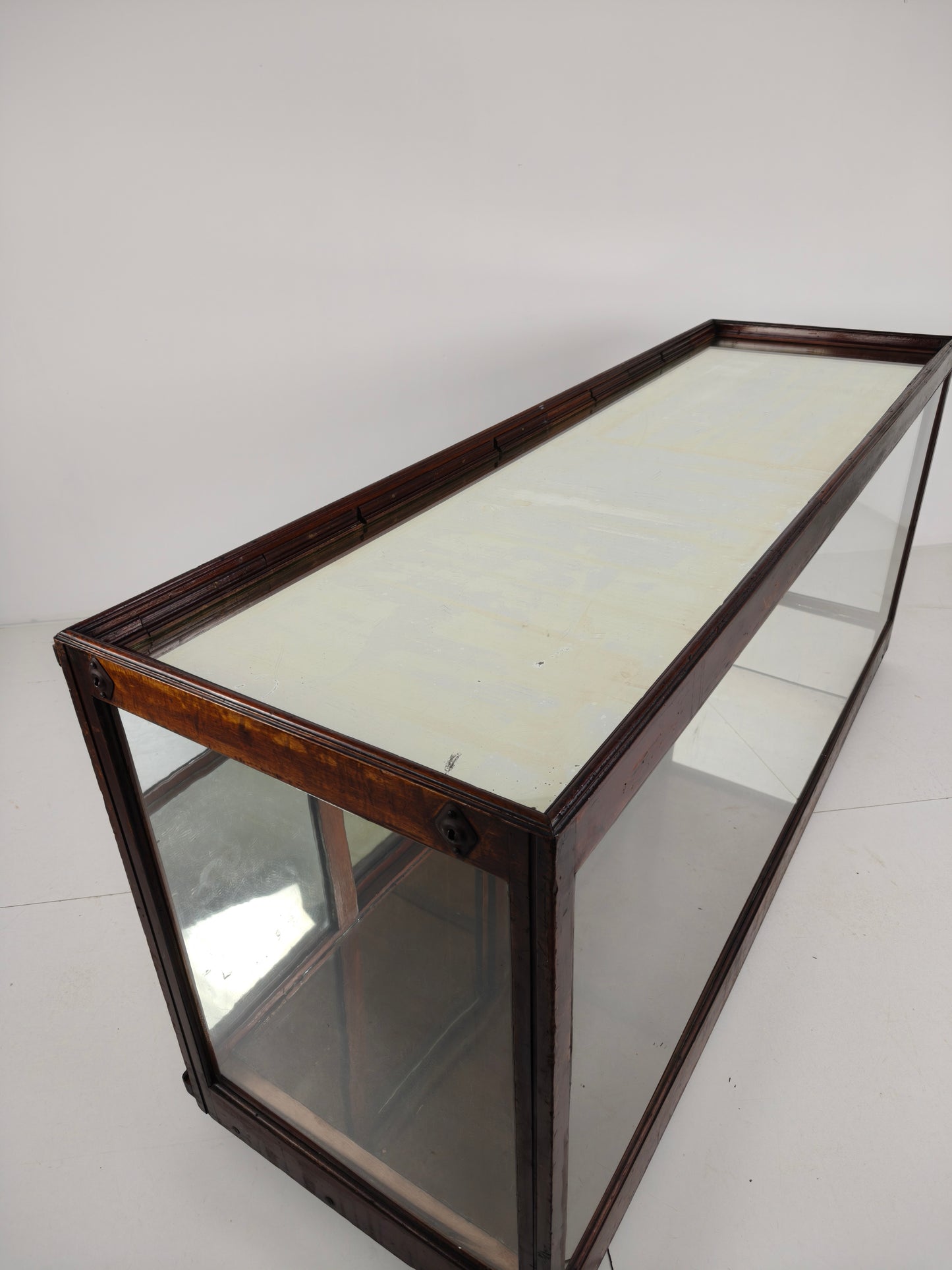 Antique English Shop Counter with Mirror – Circa 1920