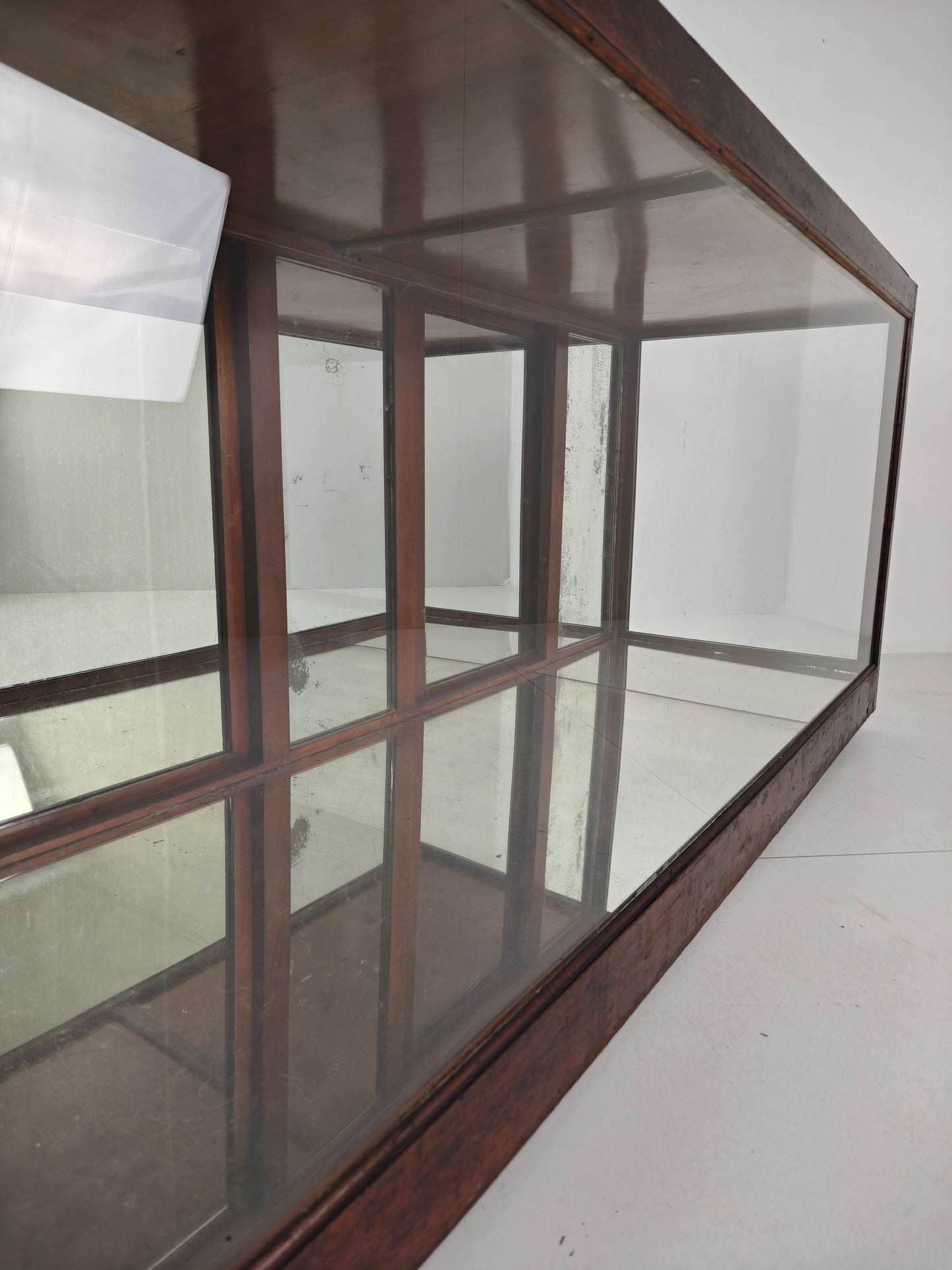 Antique English Shop Counter with Mirror – Circa 1920