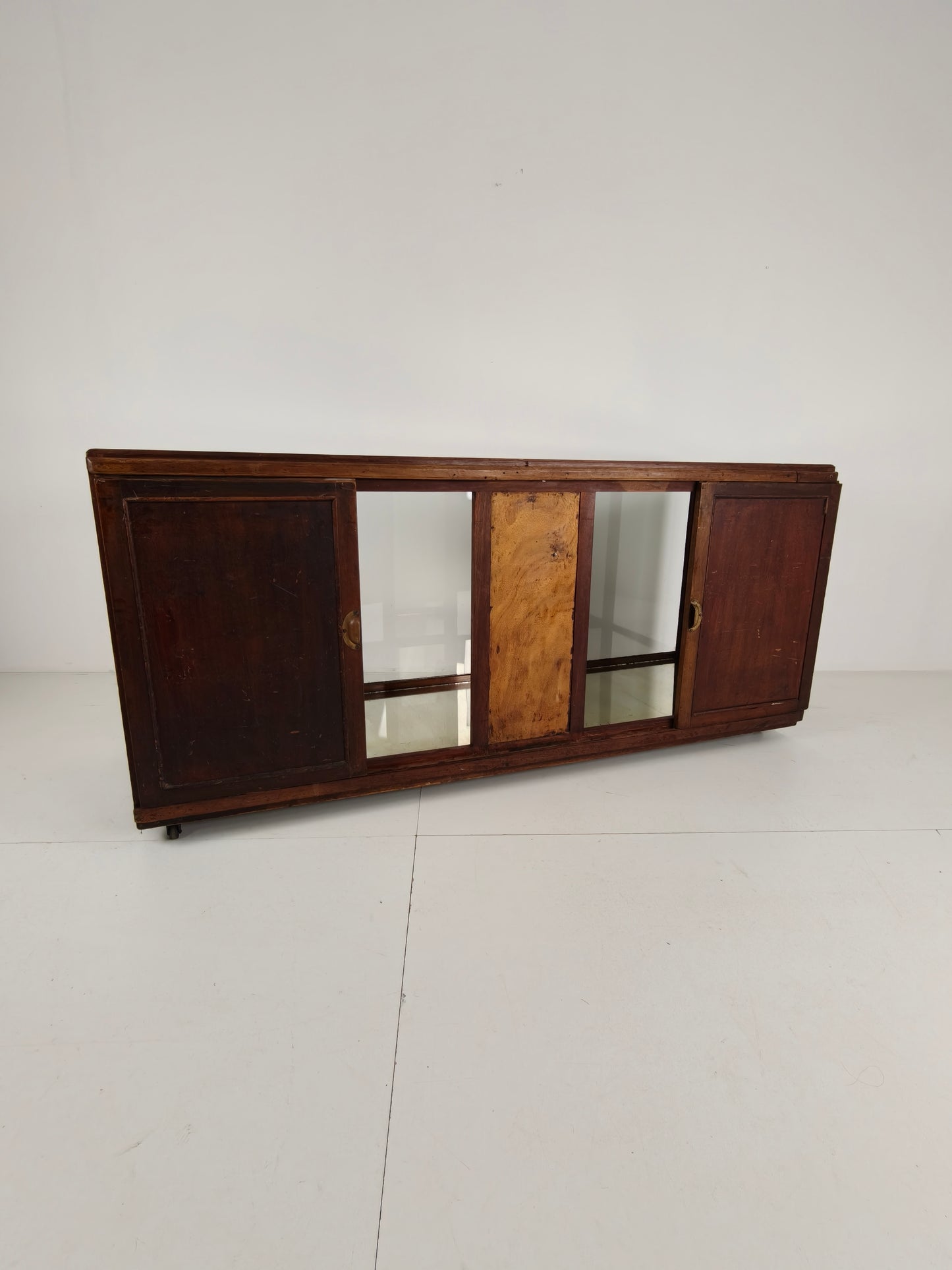 Antique English Shop Counter with Mirror – Circa 1920