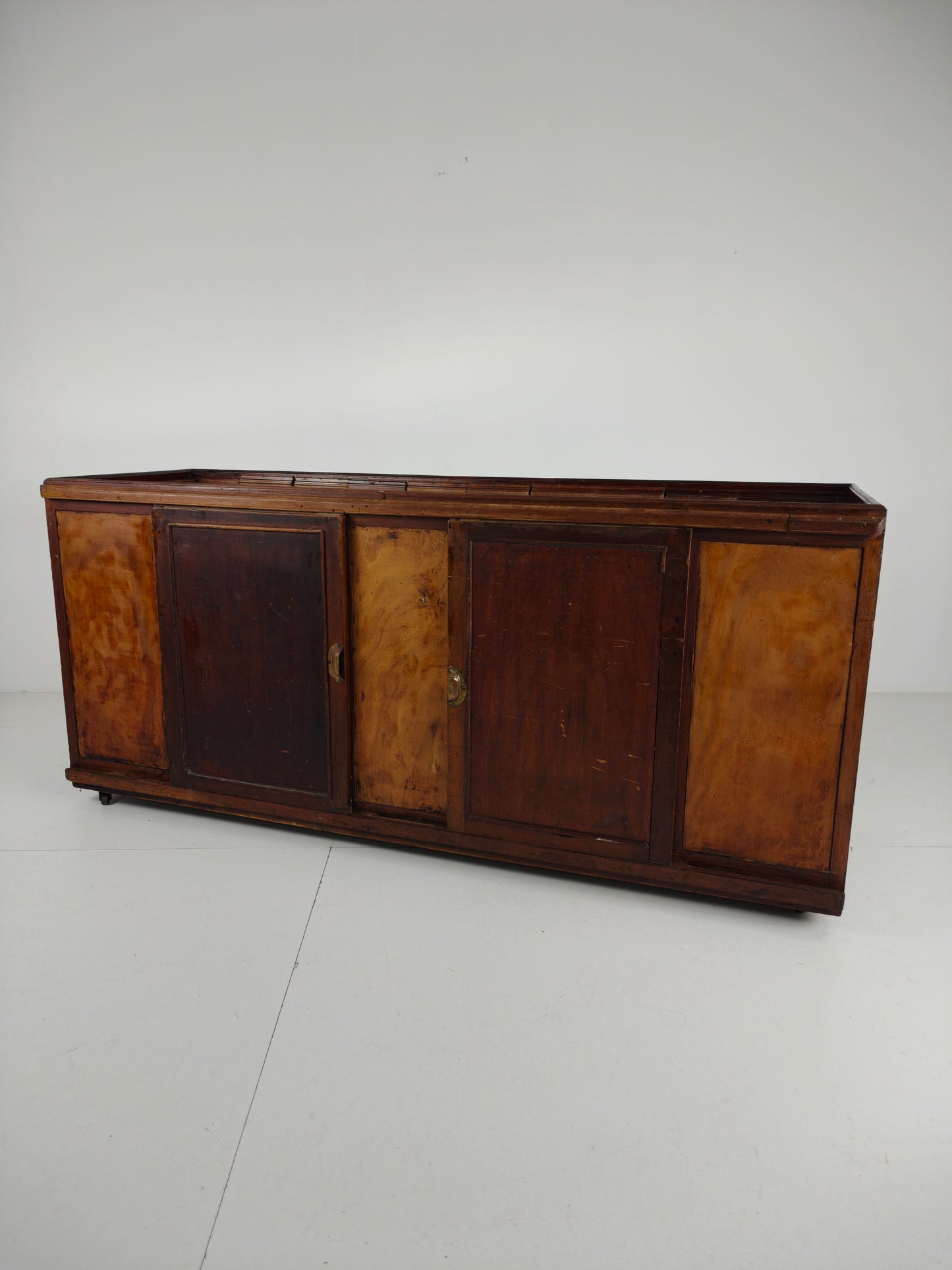 Antique English Shop Counter with Mirror – Circa 1920