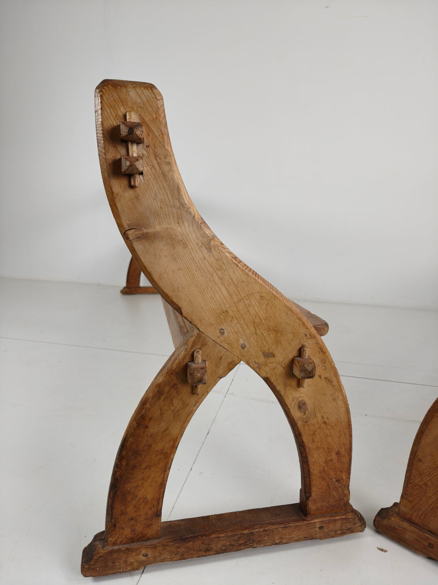 Victorian Pitch Pine School Benches – Circa 1900, England