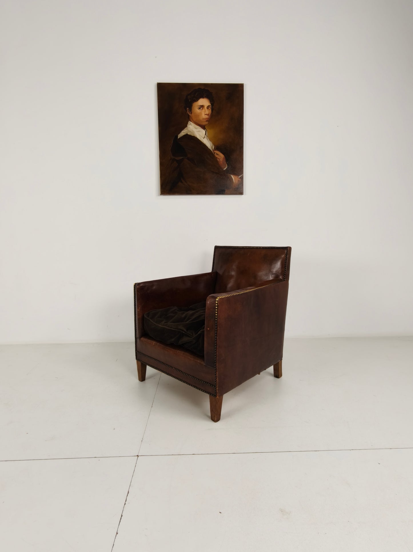 Beautiful Leather Club Chair – 1930s