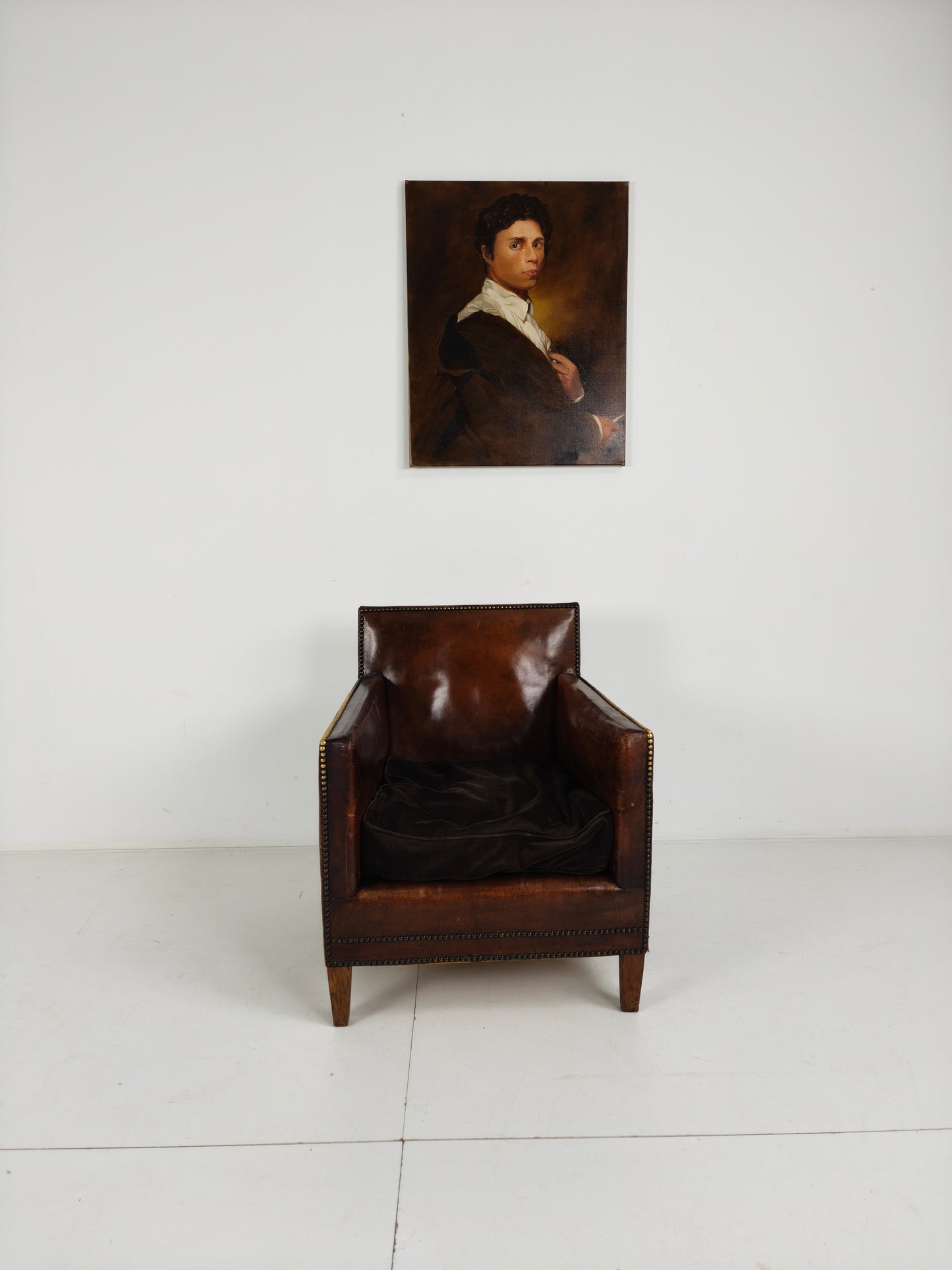 Beautiful Leather Club Chair – 1930s