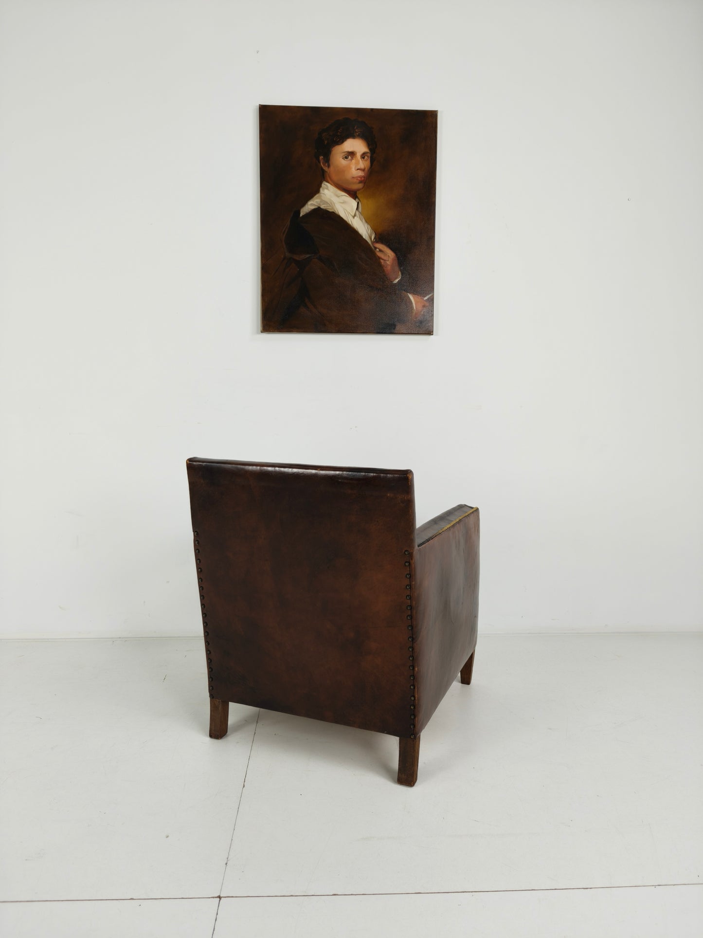 Beautiful Leather Club Chair – 1930s