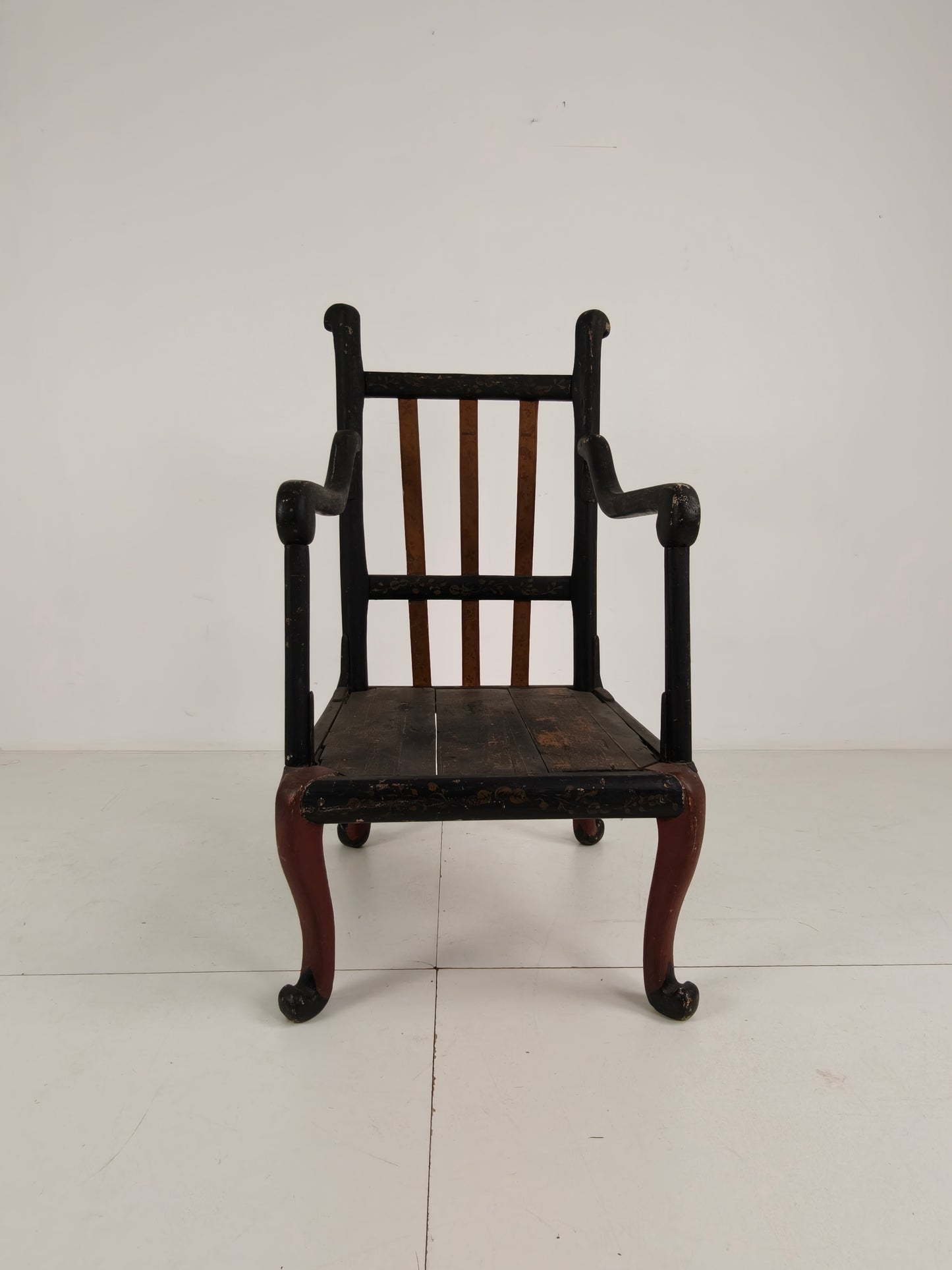 Chinoiserie English Armchair  Circa 1900