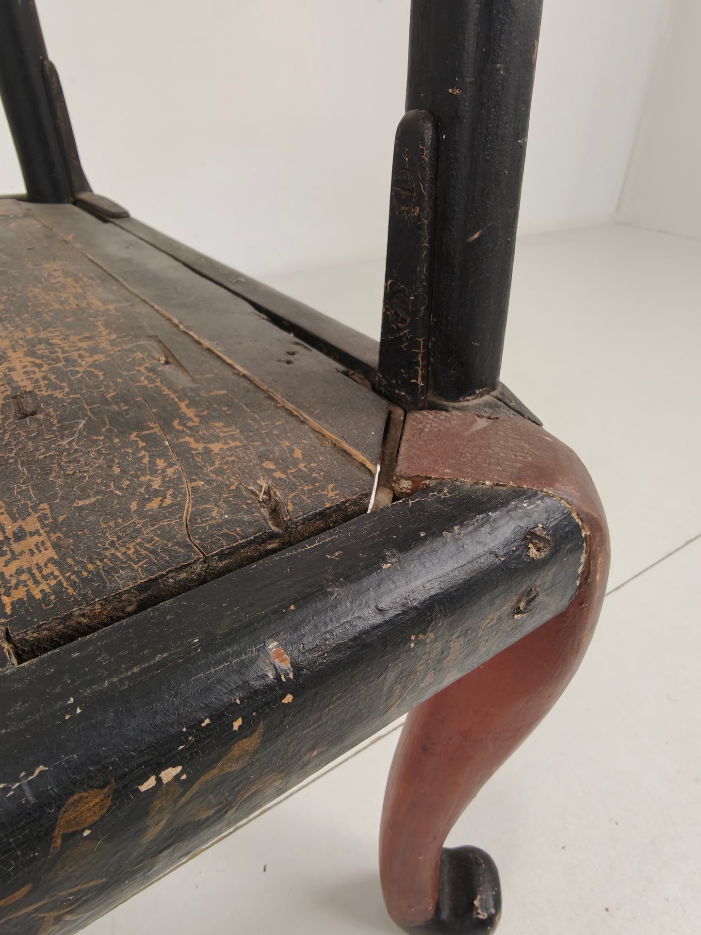 Chinoiserie English Armchair  Circa 1900