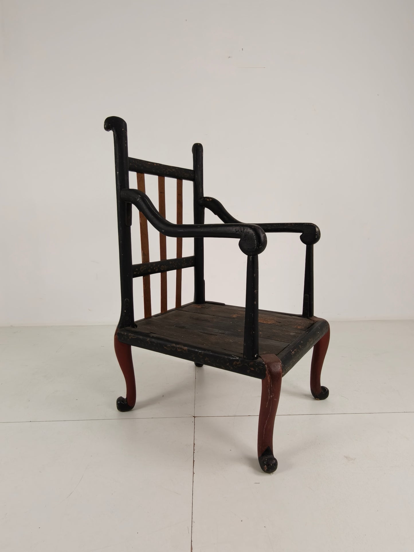 Chinoiserie English Armchair  Circa 1900