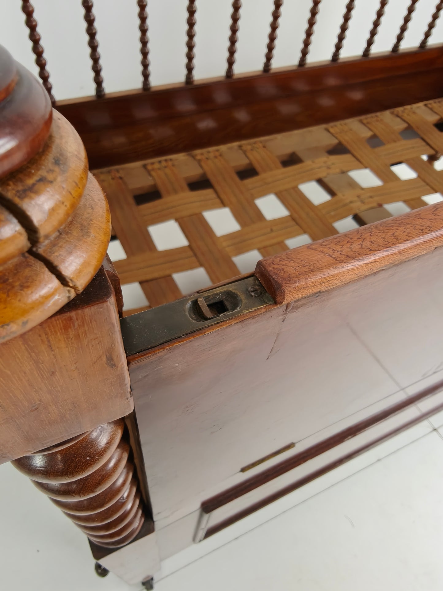 Rare Biedermeier Mahogany Daybed / Child’s Bed – Circa 1820