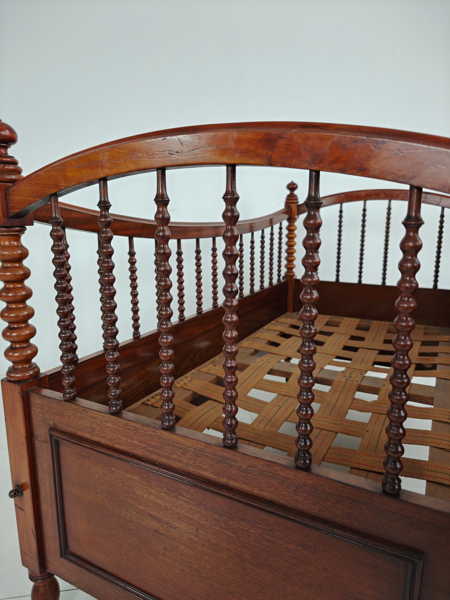 Rare Biedermeier Mahogany Daybed / Child’s Bed – Circa 1820
