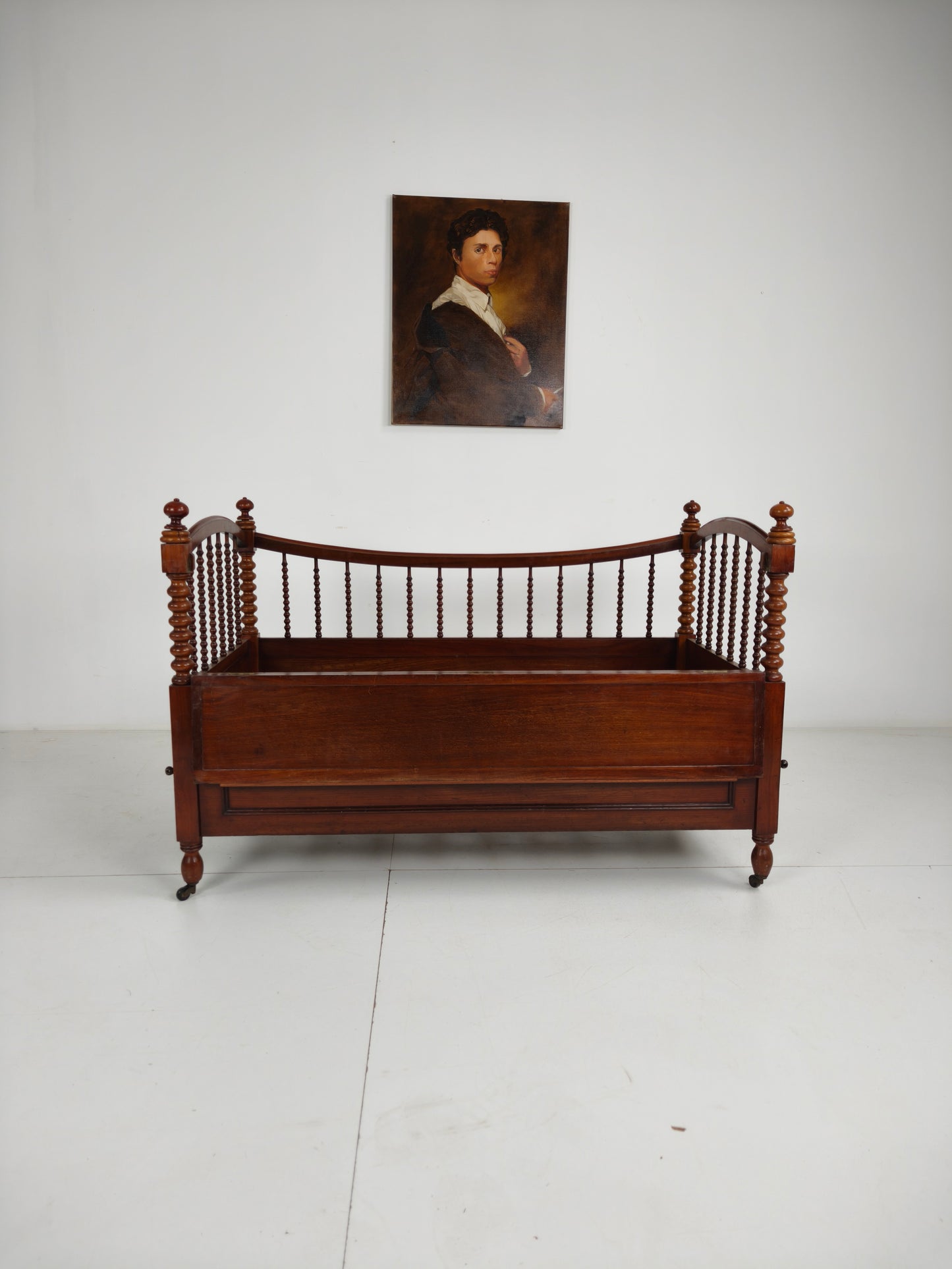 Rare Biedermeier Mahogany Daybed / Child’s Bed – Circa 1820