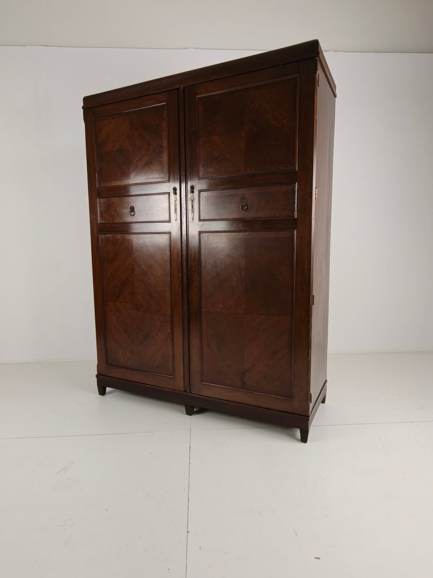 Beautiful English Art Deco 1920s Compactom Ltd Gentleman’s Wardrobe