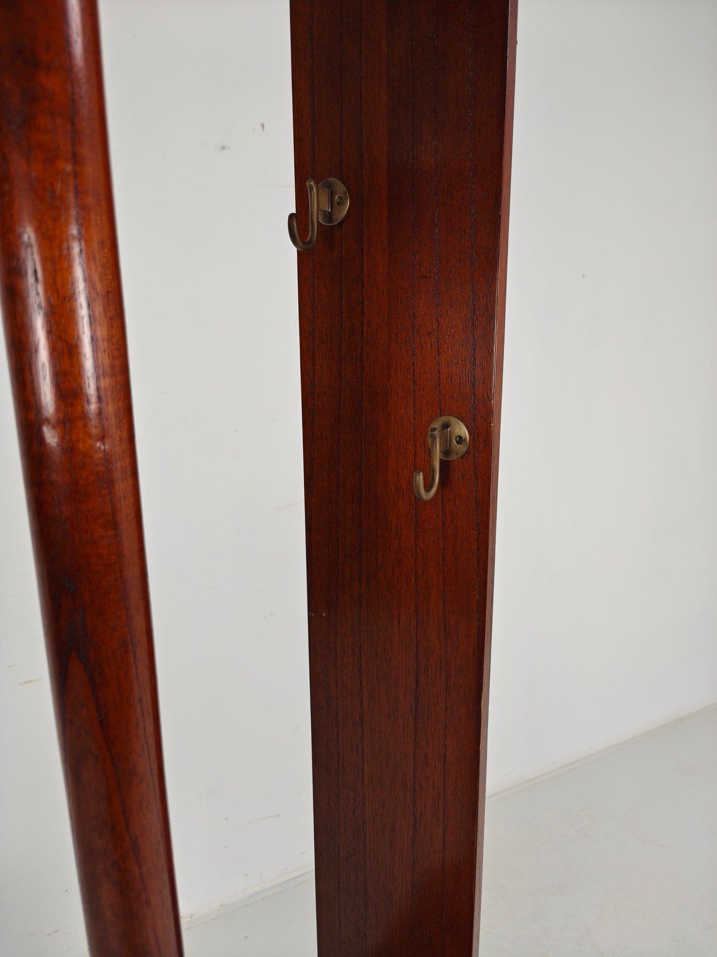 Elegant English Mahogany Coat Rack with Umbrella Stand – Art Deco Style