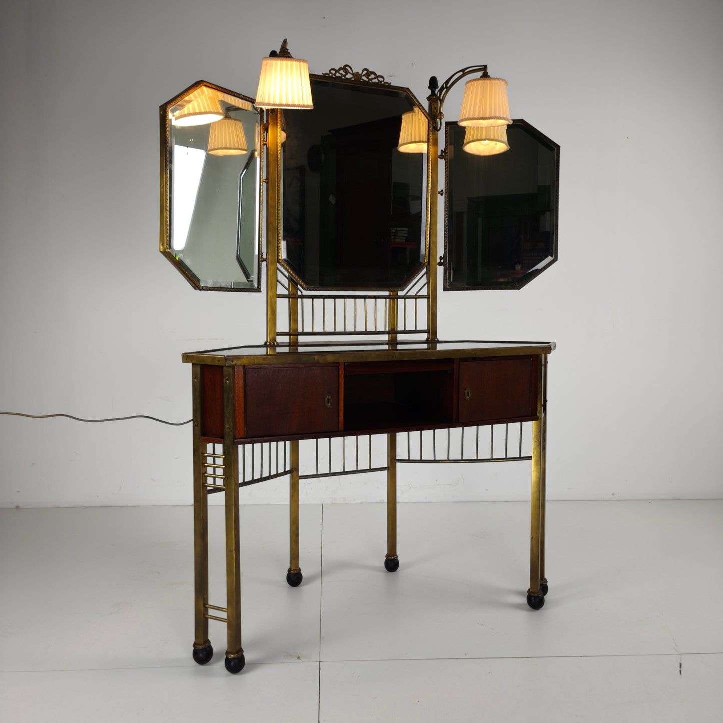 Antique French Brass Dressing Table -1930