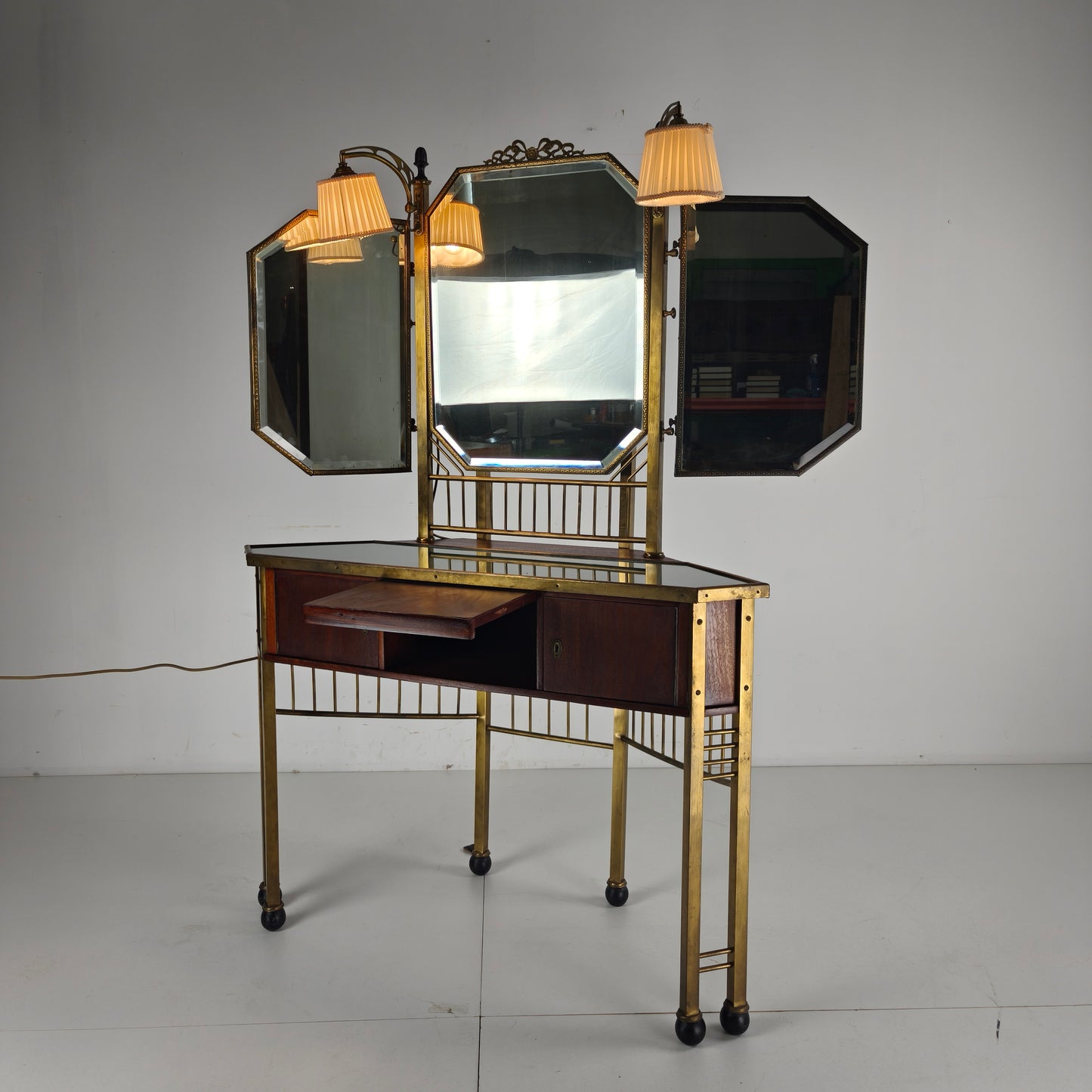Antique French Brass Dressing Table -1930