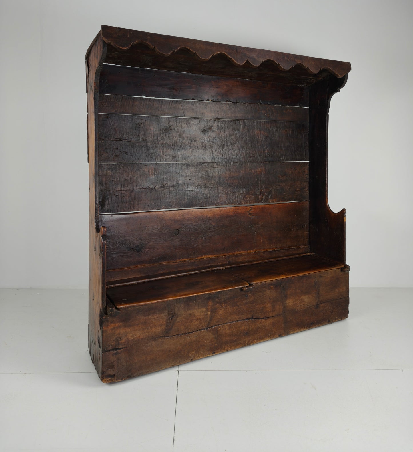 18th Century Catalan Settle Bench
