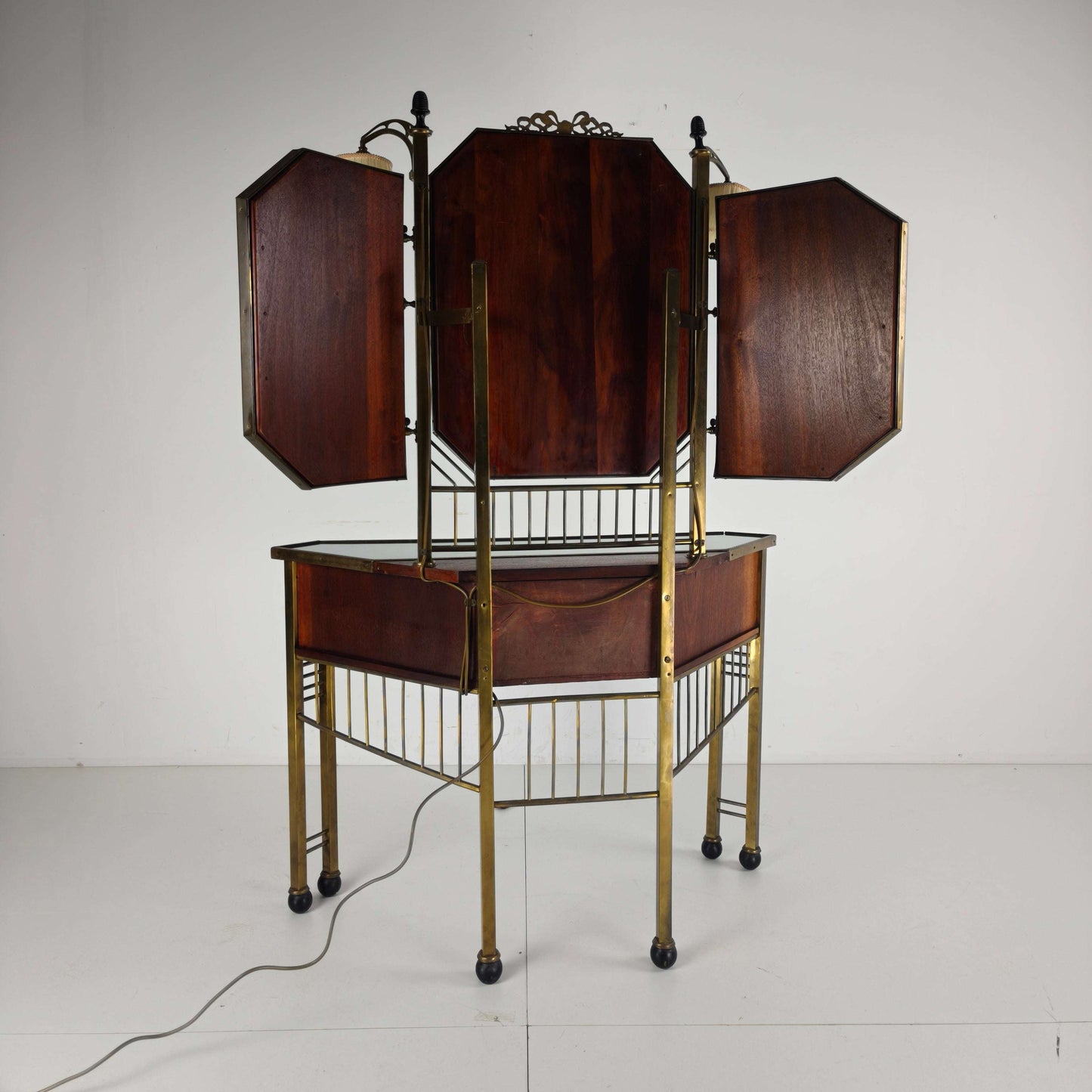 Antique French Brass Dressing Table -1930 Antique French Brass Dressing Table -1930