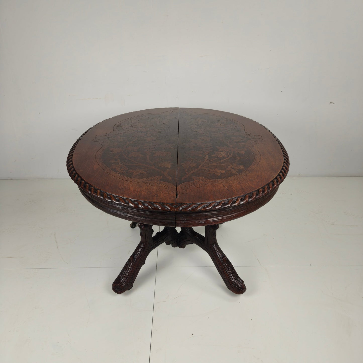 Black Forest Center Table by Matthijs Horrix for Horrix Den Haag, 1890s Black Forest Center Table by Matthijs Horrix for Horrix Den Haag, 1890s