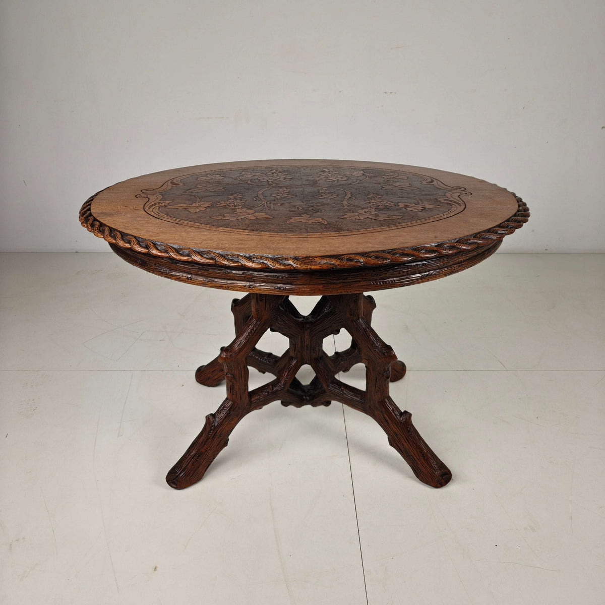 Black Forest Style Dining Table by Horrix – circa 1880 Black Forest Style Dining Table by Horrix – circa 1880