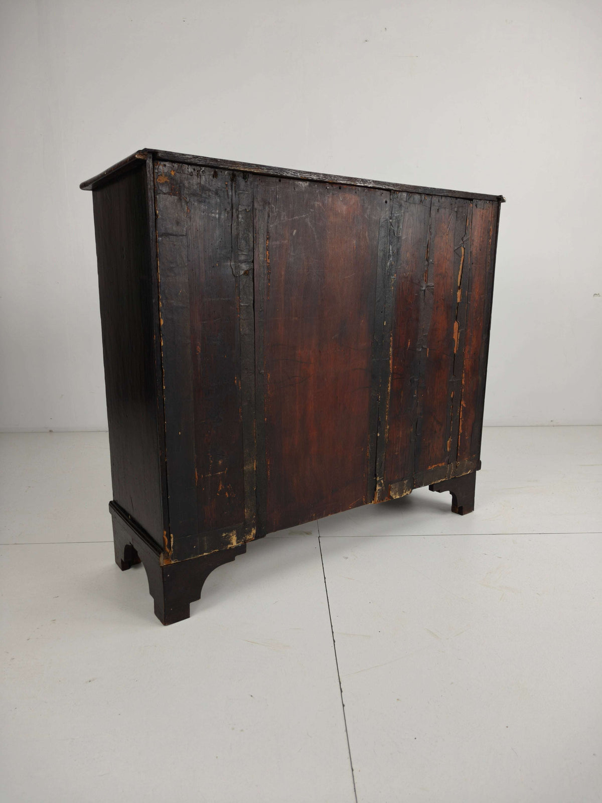 English Geometric-Panelled Oak Chest of Drawers, circa 1680 English Geometric-Panelled Oak Chest of Drawers, circa 1680