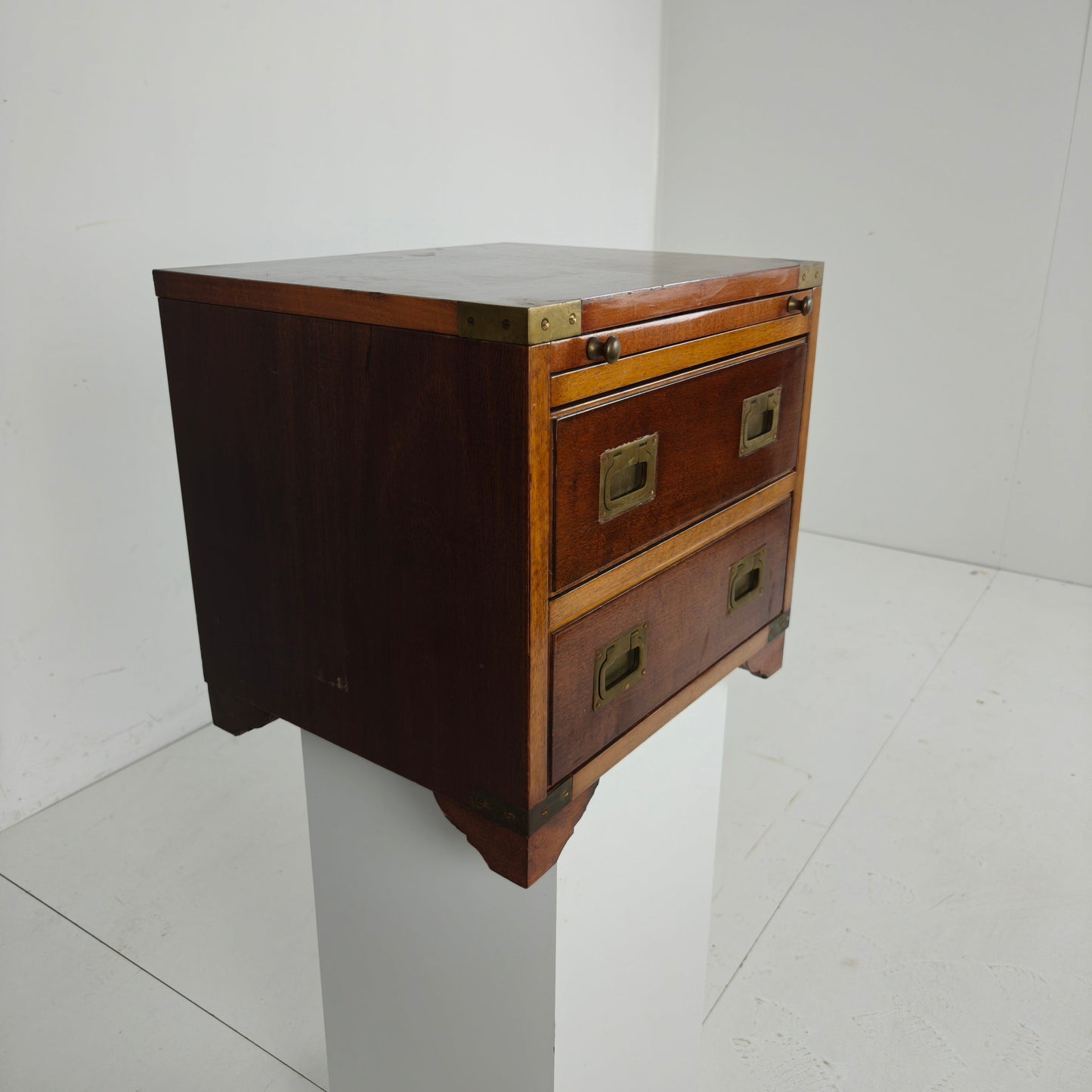 Late 20th Century Campaign Desk Letter Cabinet Late 20th Century Campaign Desk Letter Cabinet