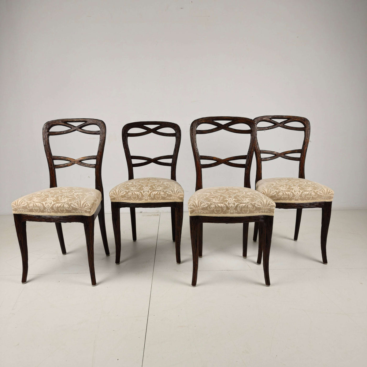 Set of Four Black Forest Dining Chairs by Horrix Set of Four Black Forest Dining Chairs by Horrix