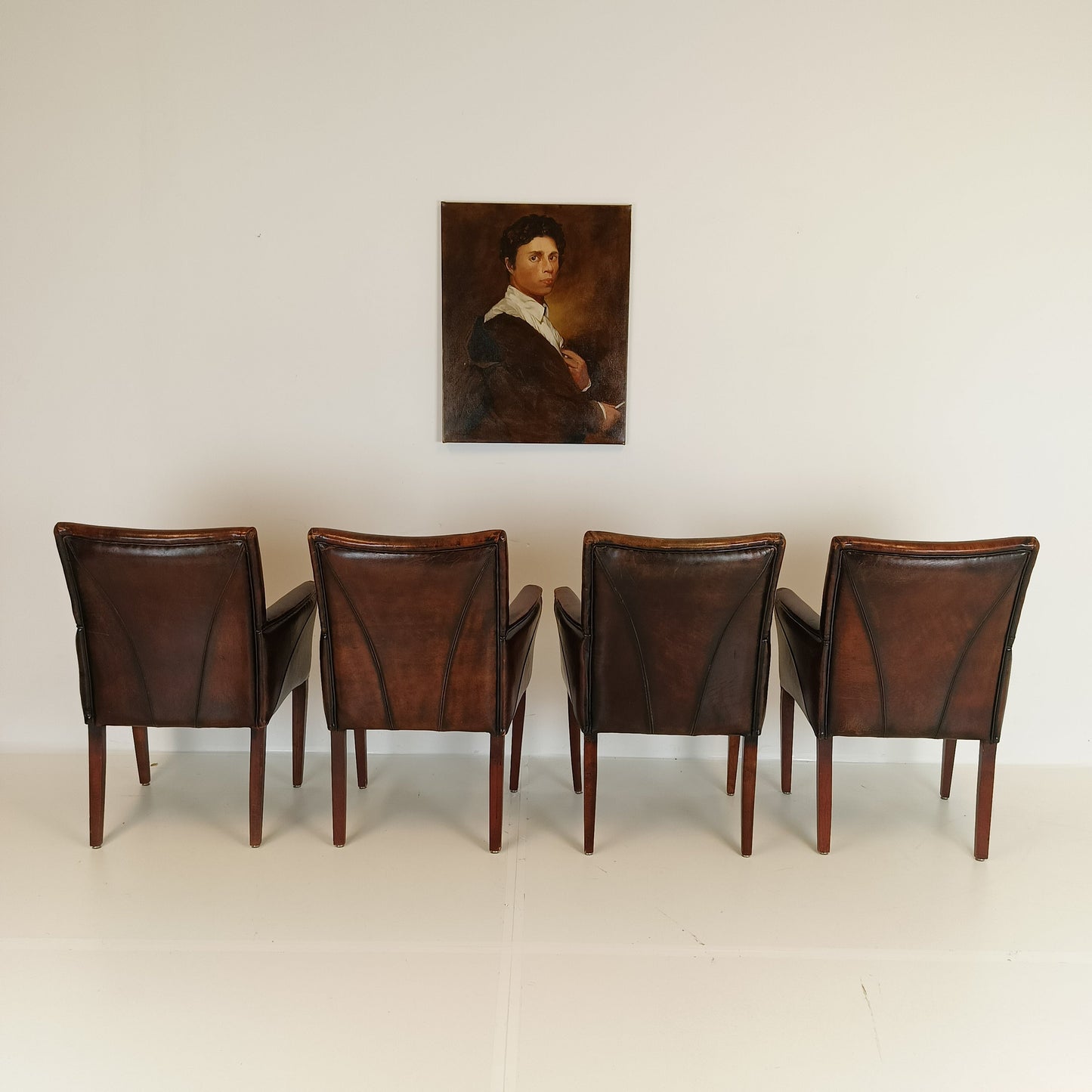 Stunning Sheep Leather Dining Chairs (set of 4 chairs) Stunning Sheep Leather Dining Chairs (set of 4 chairs)