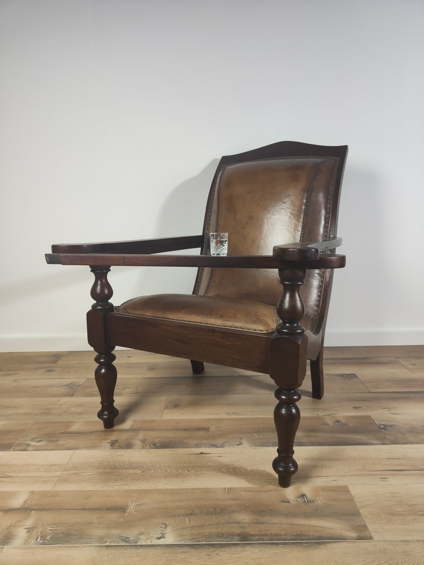 Antique Castle Armchair/Chipperchair including stool
