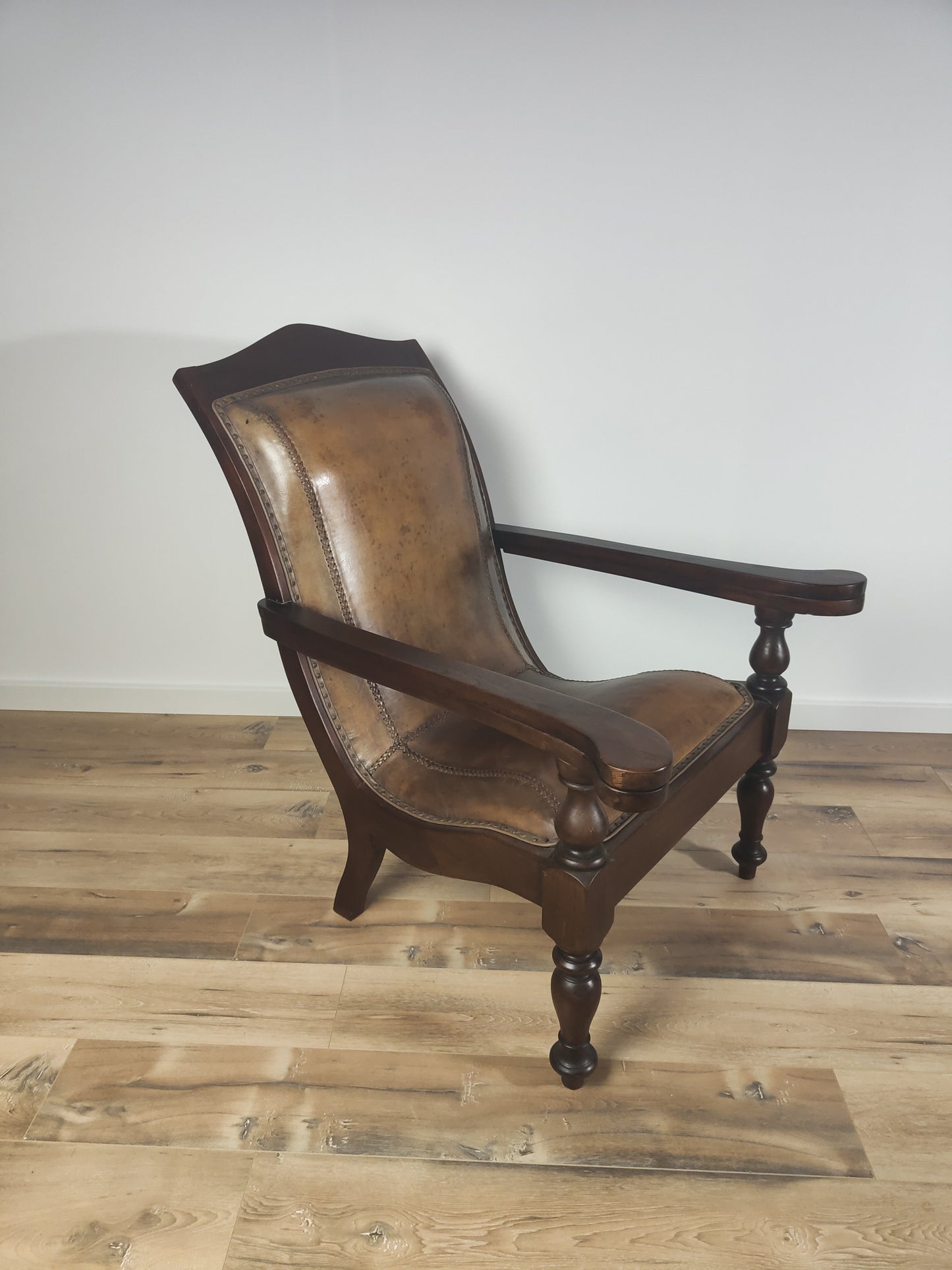 Antique Castle Armchair/Chipperchair including stool