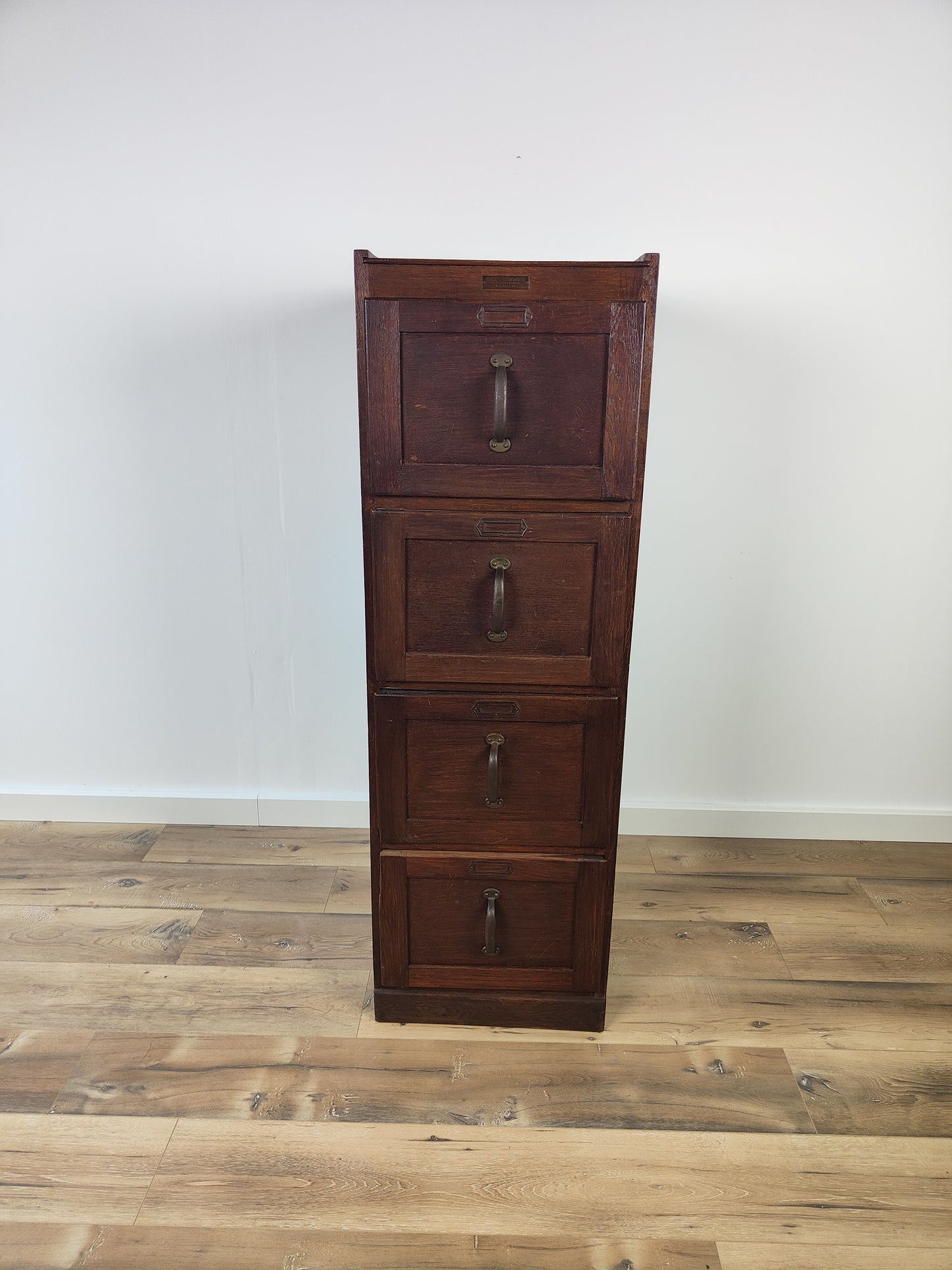 Beautiful Antique Filing Cabinet Of Dutch Real Estate Teile And Schouten Leiden