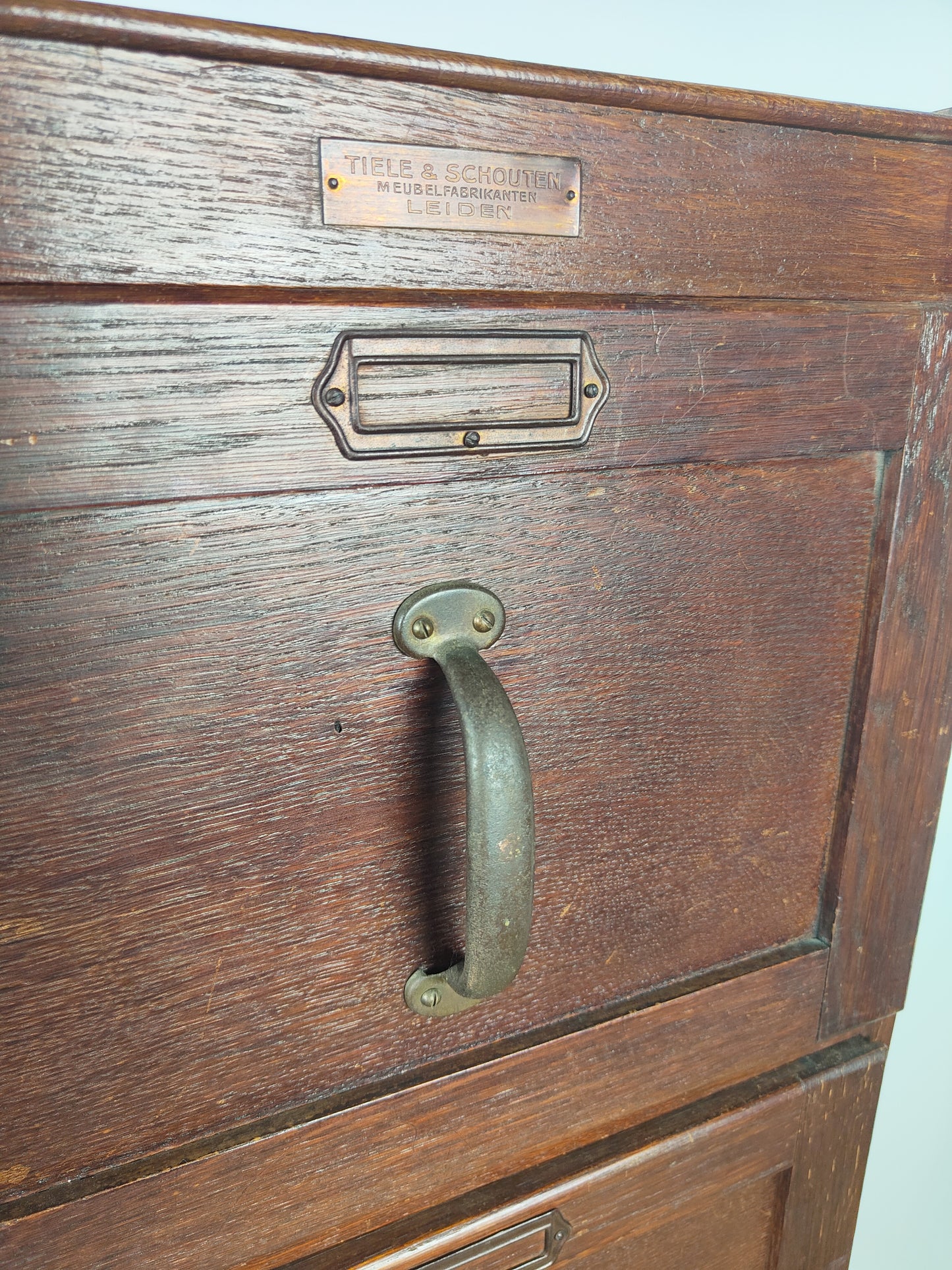 Beautiful Antique Filing Cabinet Of Dutch Real Estate Teile And Schouten Leiden