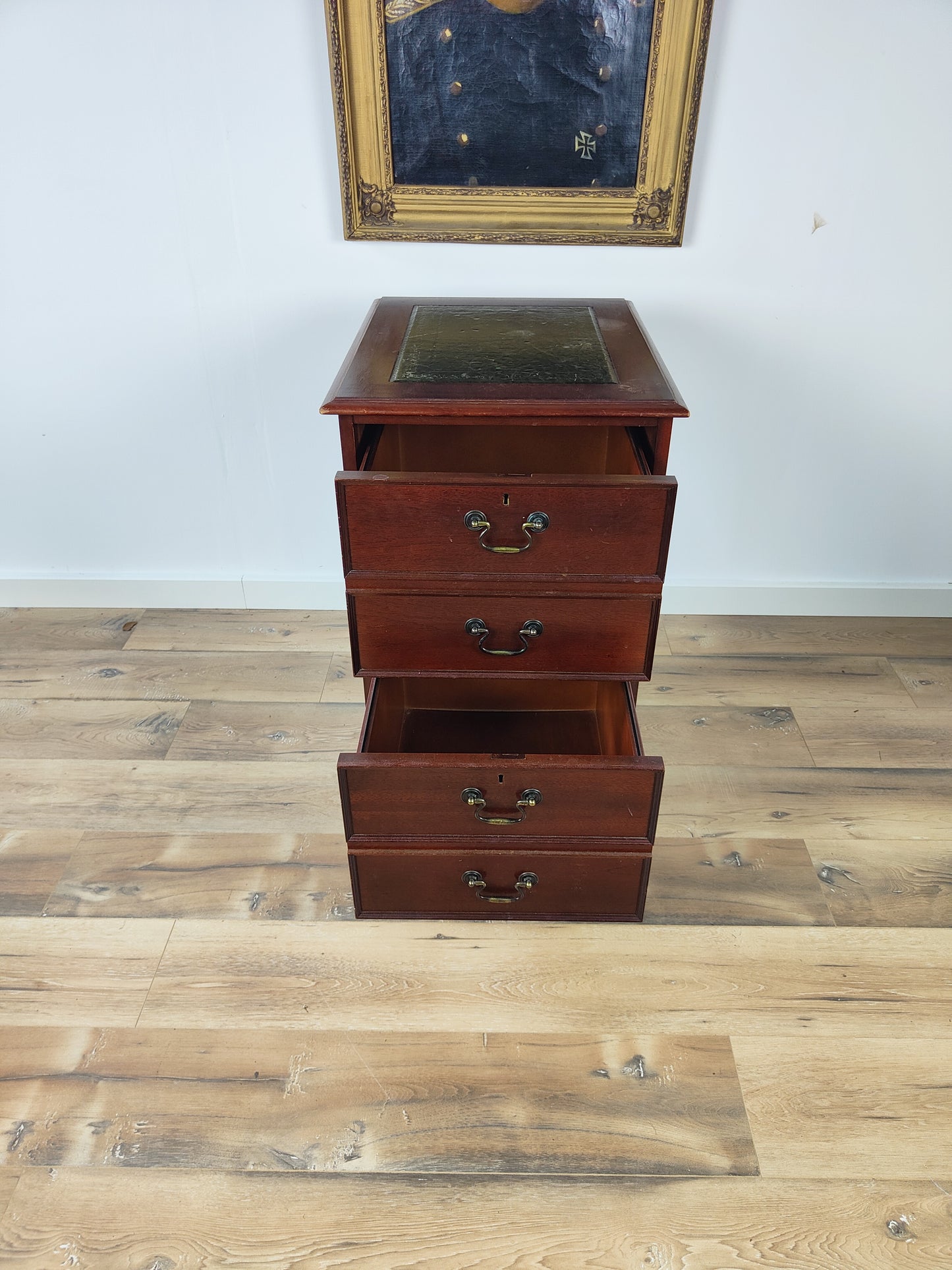 English Chesterfield Filing Cabinet