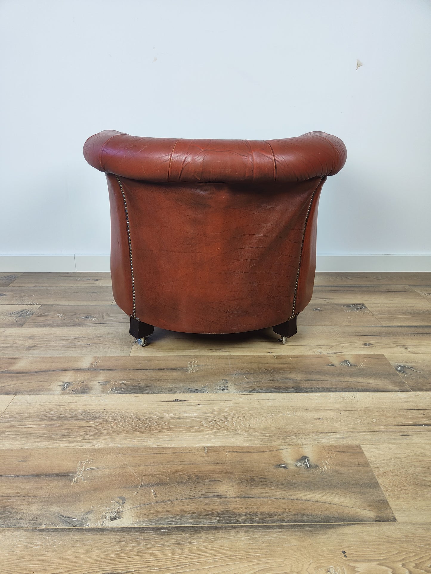 Small Chesterfield Leather Armchair