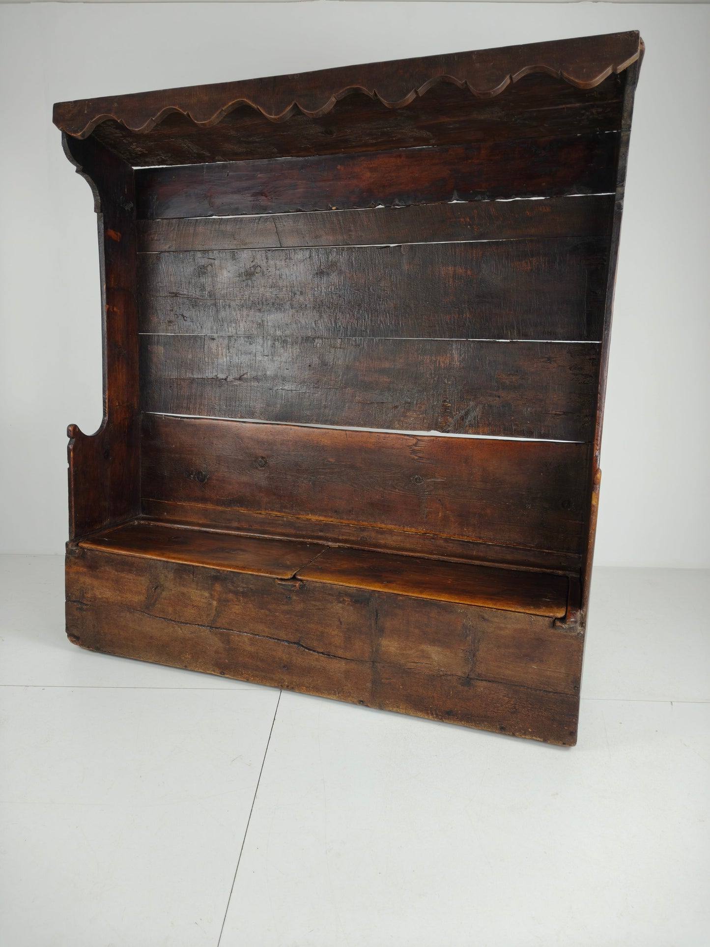 18th Century Catalan Settle Bench 18th Century Catalan Settle Bench