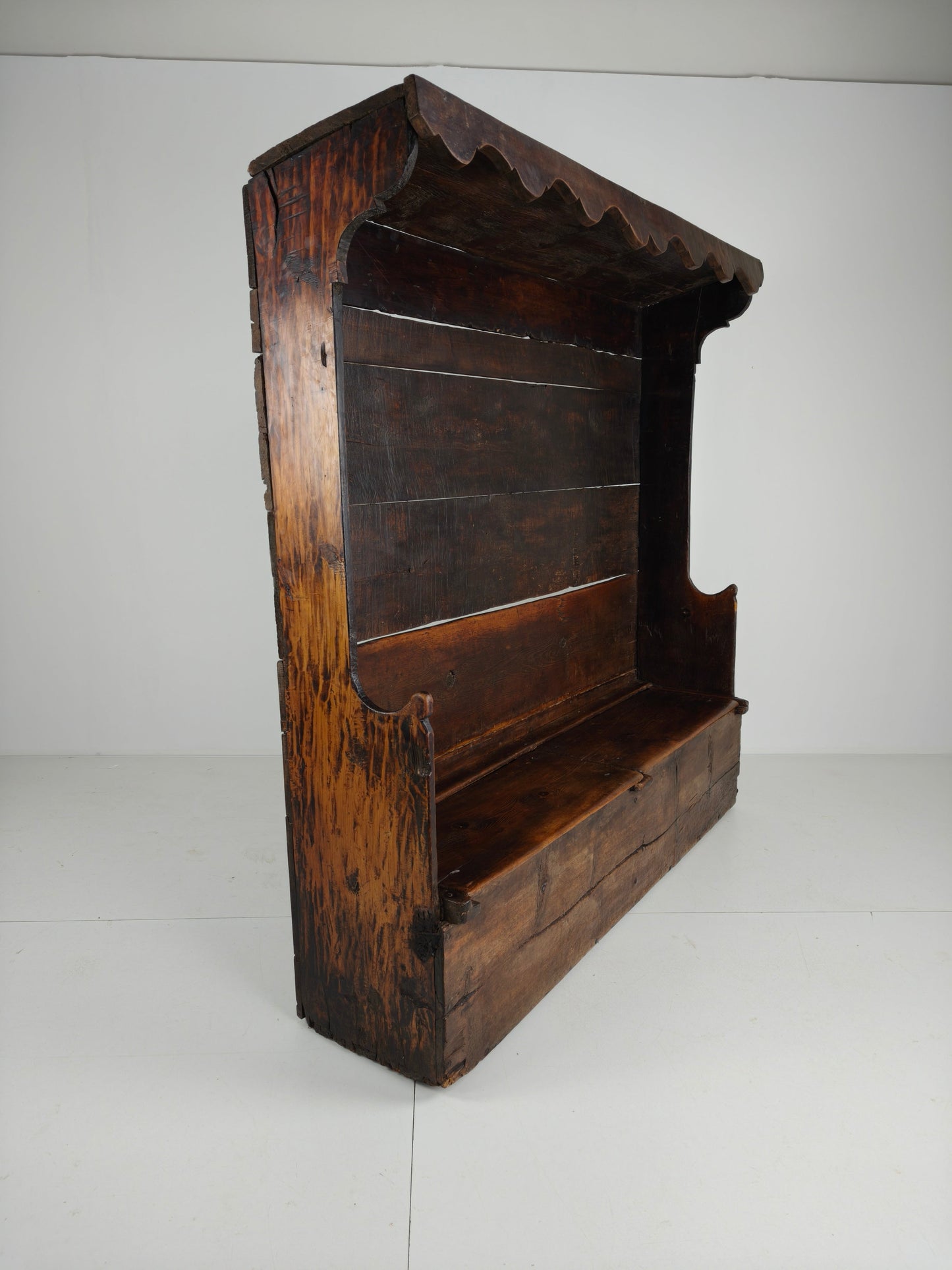 18th Century Catalan Settle Bench 18th Century Catalan Settle Bench