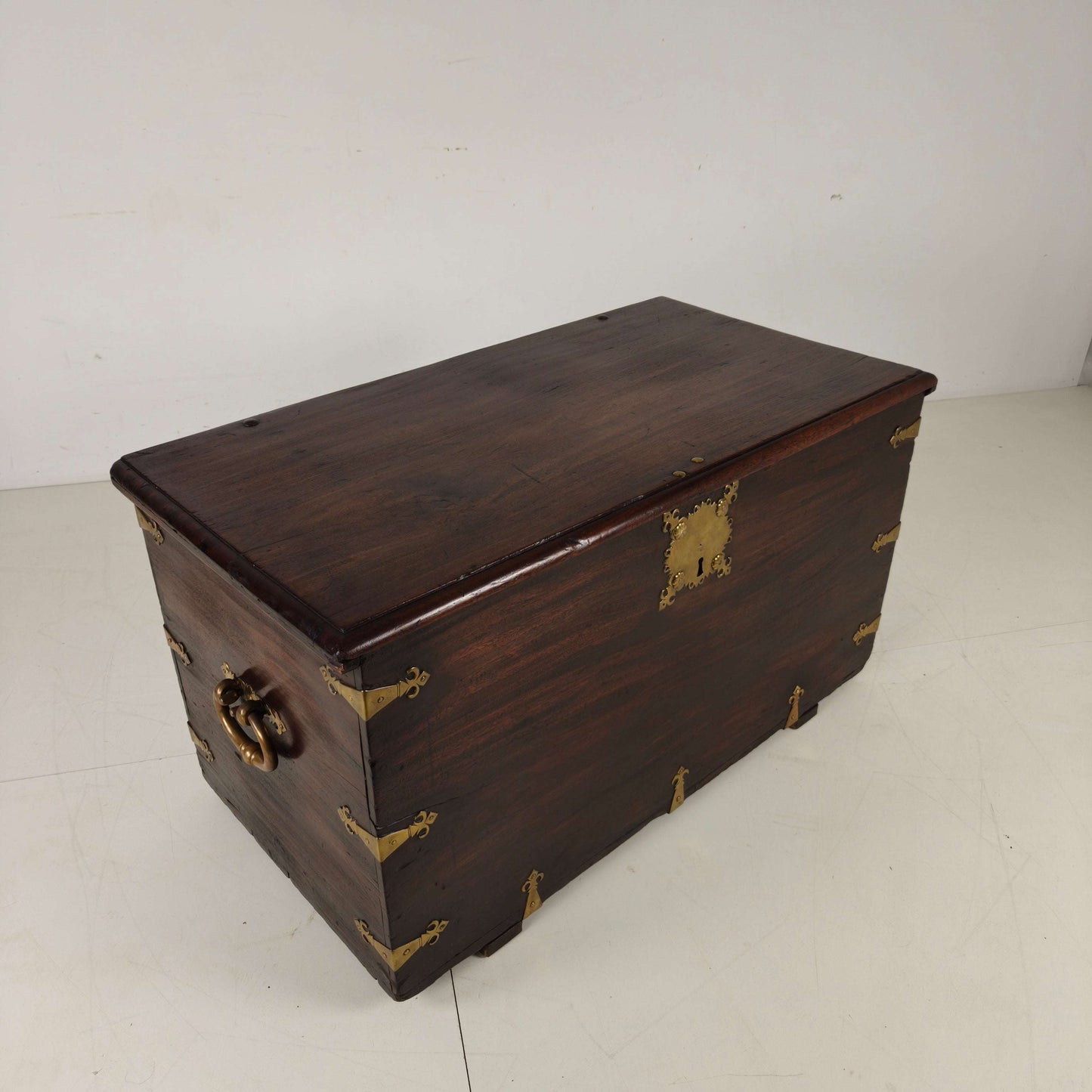 18th Century Dutch VOC Colonial Chest with Brass Mounts 18th Century Dutch VOC Colonial Chest with Brass Mounts