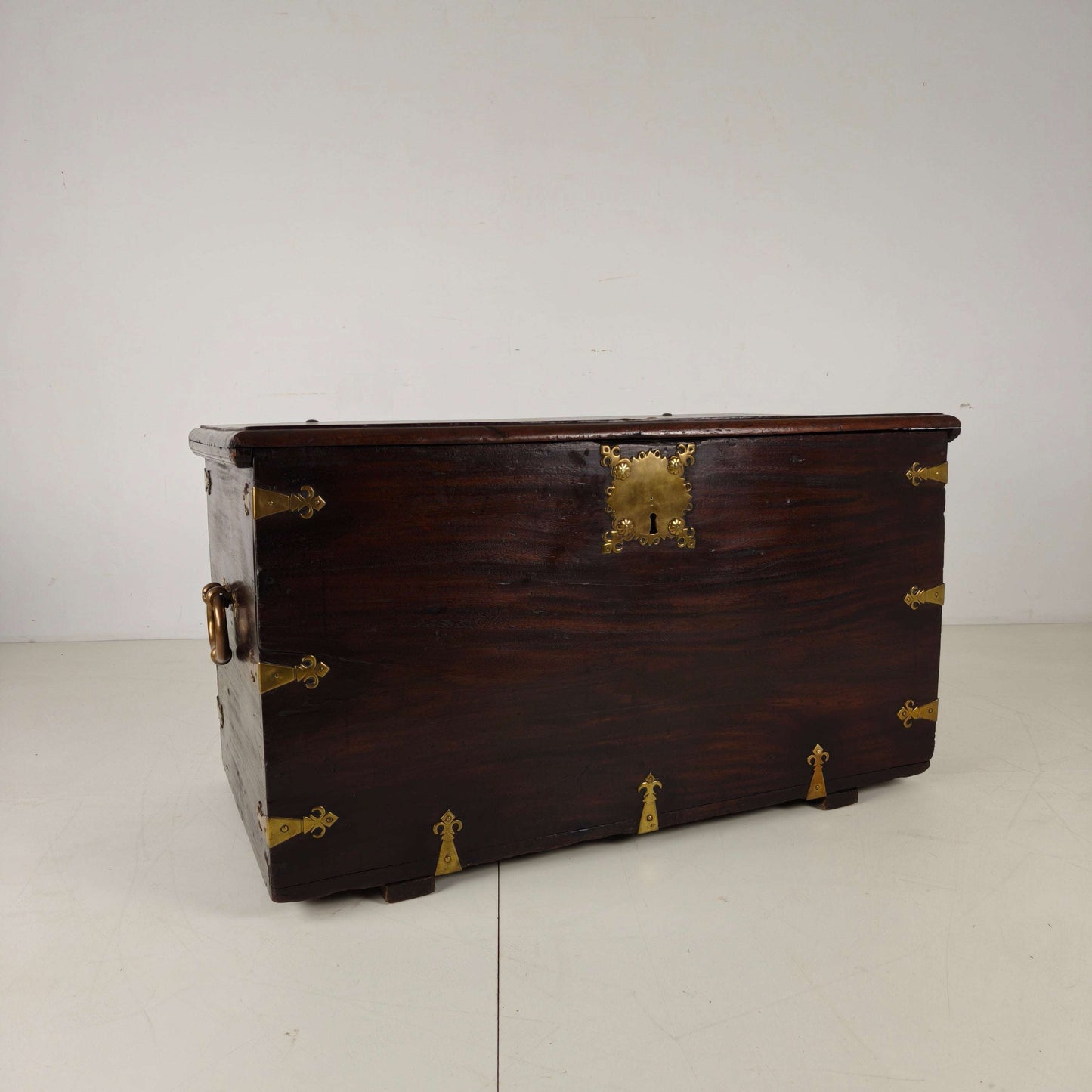 18th Century Dutch VOC Colonial Chest with Brass Mounts 18th Century Dutch VOC Colonial Chest with Brass Mounts