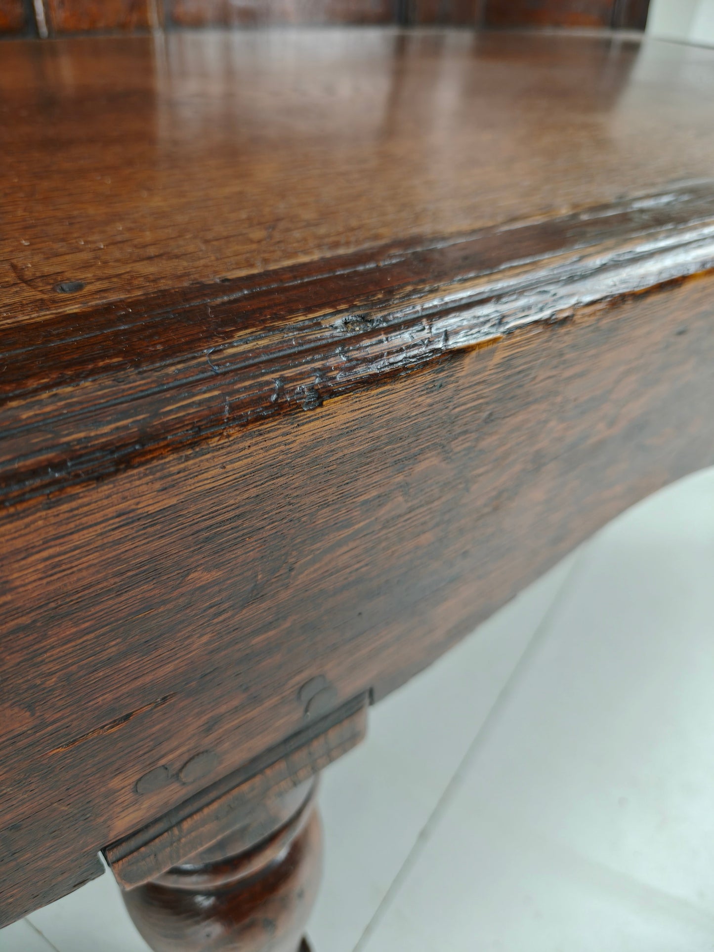 18th Century Georgian Oak Settle Bench – Dated Circa 1790 18th Century Georgian Oak Settle Bench – Dated Circa 1790