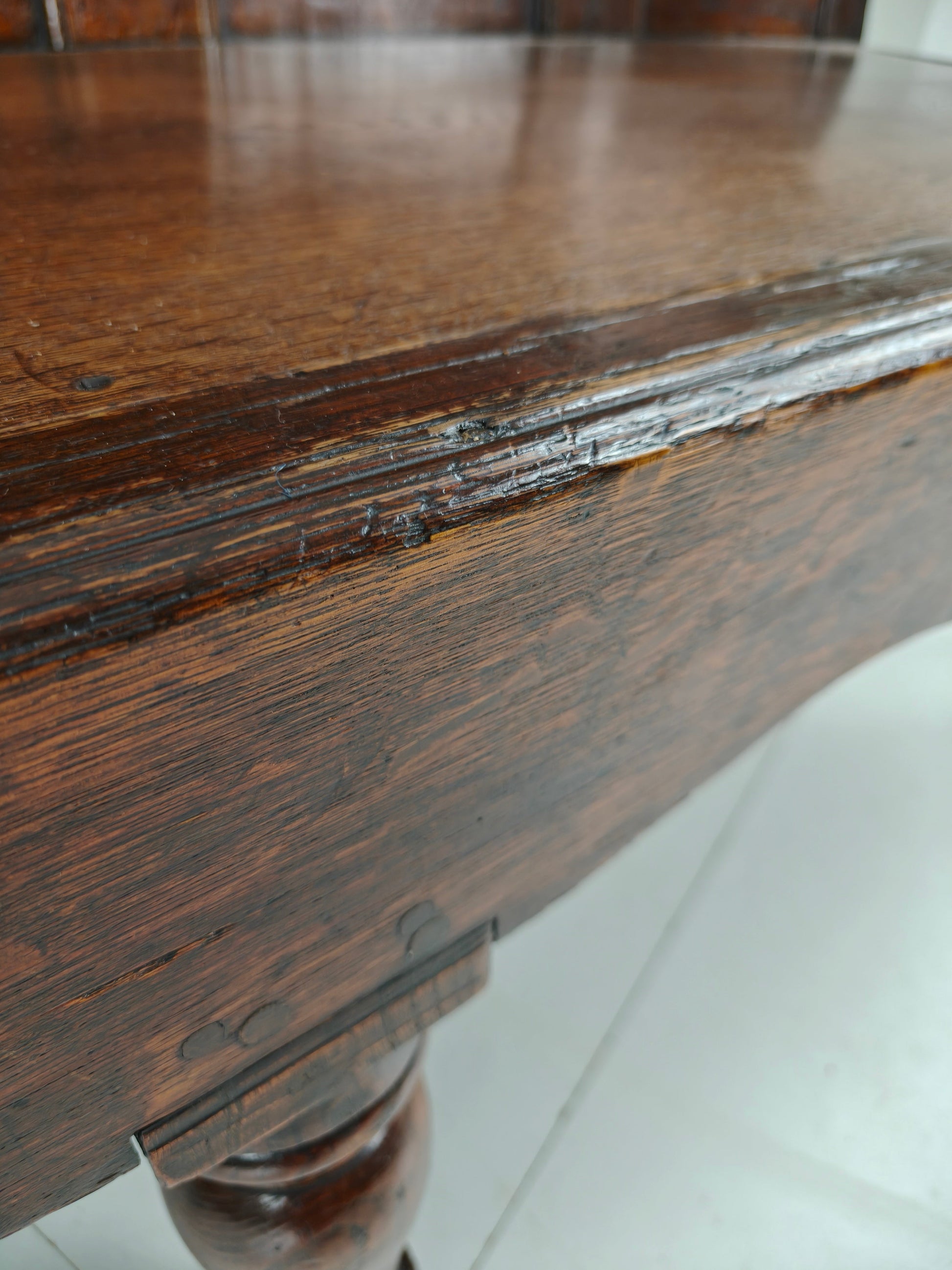 18th Century Georgian Oak Settle Bench – Dated Circa 1790 18th Century Georgian Oak Settle Bench – Dated Circa 1790