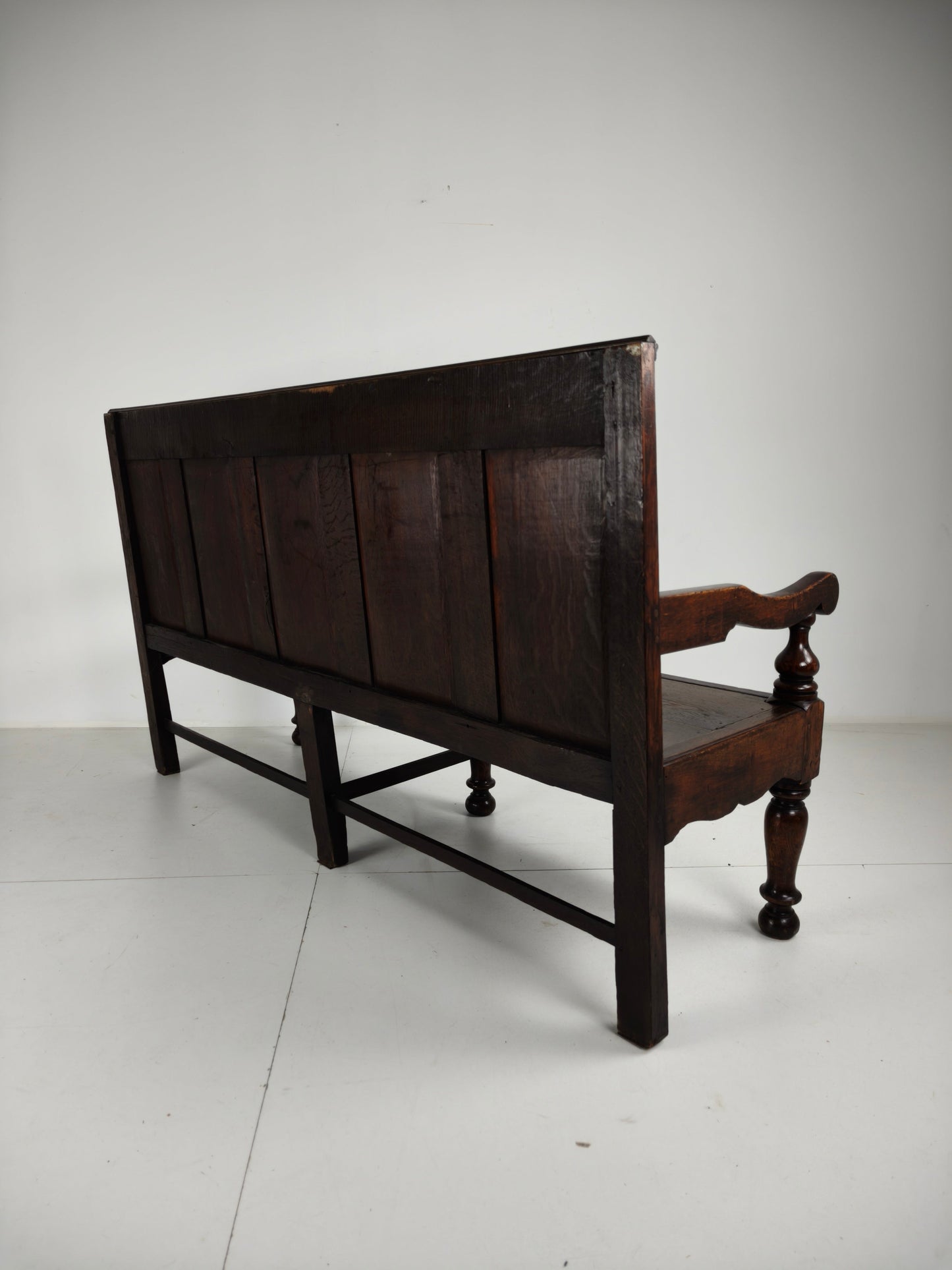 18th Century Georgian Oak Settle Bench – Dated Circa 1790 18th Century Georgian Oak Settle Bench – Dated Circa 1790